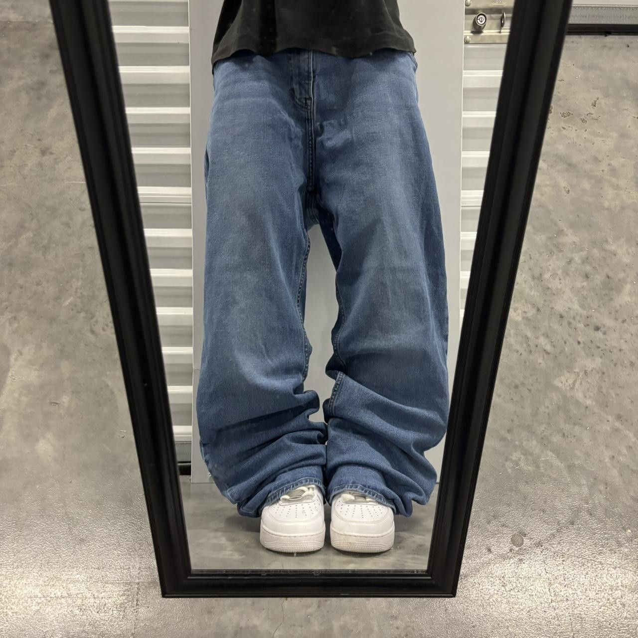 パンツ 2000s vintage archive chain baggy denim Vintage Grunge Heavy Industry 3D Chain Printed Straight Leg