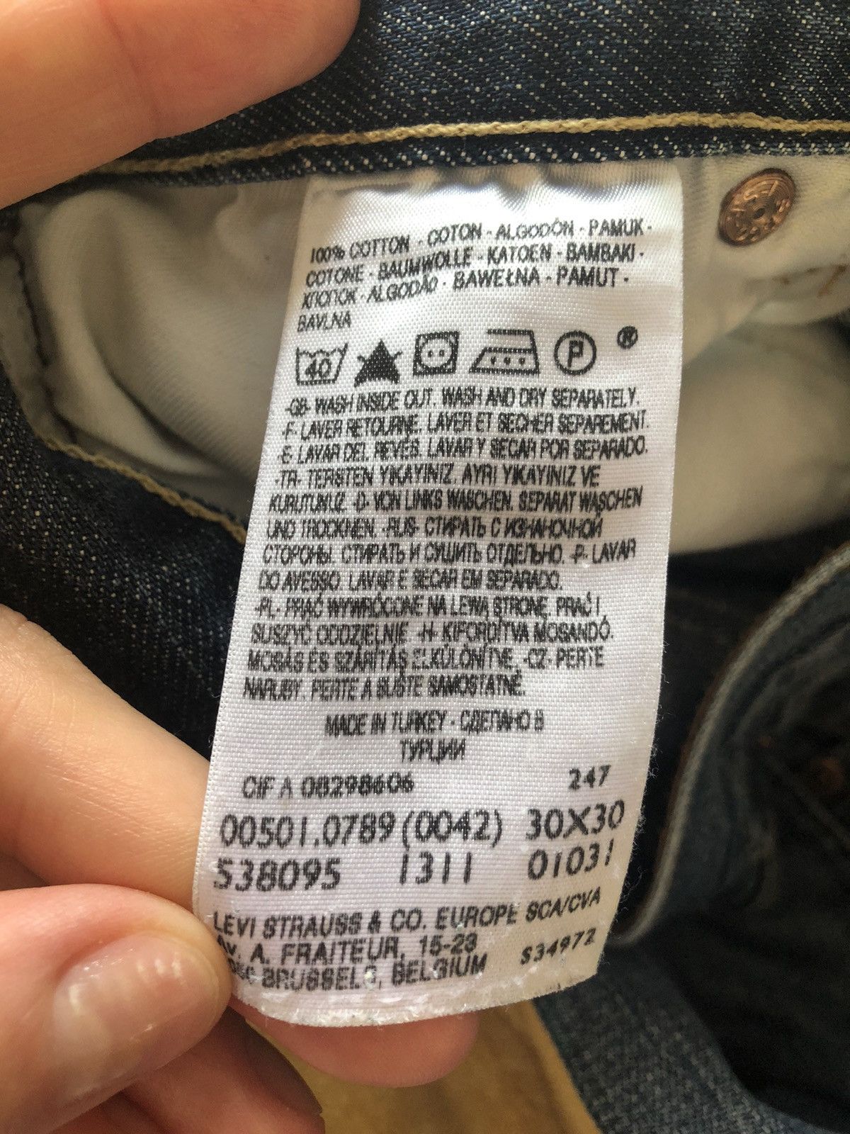 Levi's LEVI’S 501 DENIM VINTAGE JEANS PANTS Size US 30 / EU 46 - 7 Thumbnail