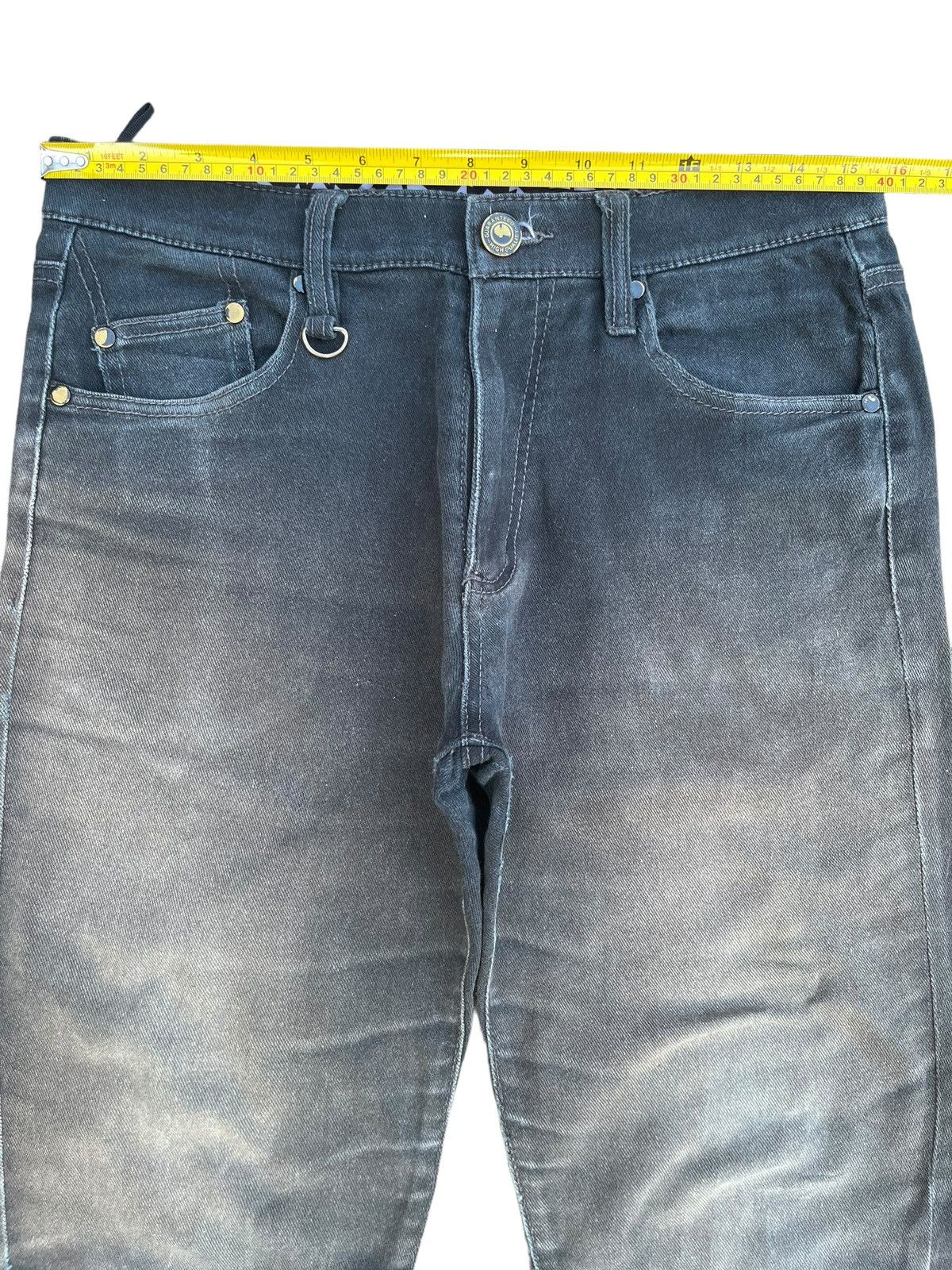 Japanese Brand Vintage Japanese Black Mud Faded Washed Chimayo Pocket Jeans Size US 31 - 11 Thumbnail