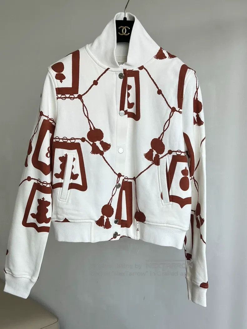 Hermes Hermes White print sportswear set Size XS / US 0-2 / IT 36-38 - 1 Thumbnail