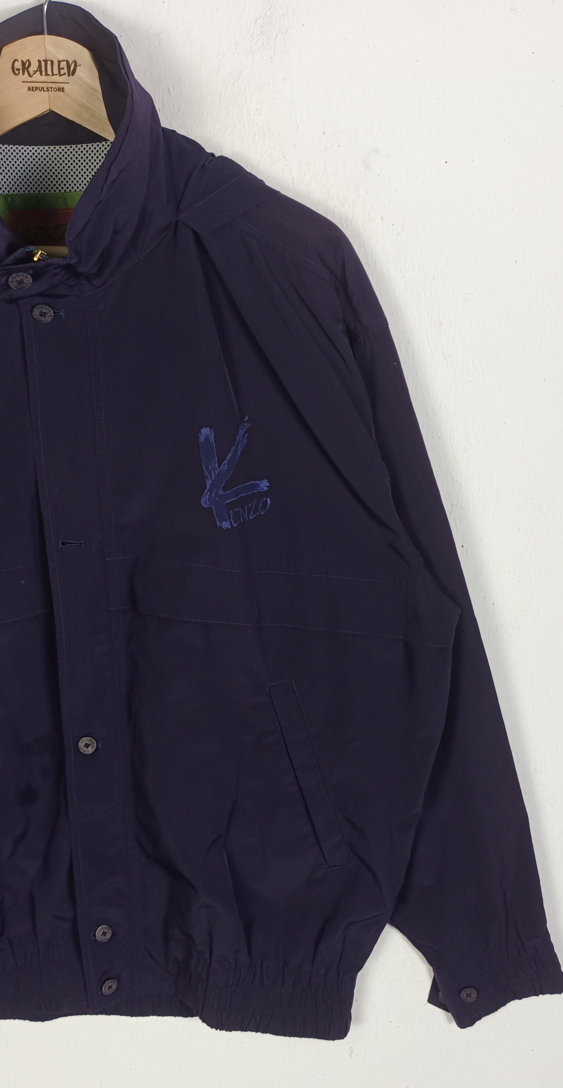 Kenzo Kenzo Golf Purple Hooded Nylon Jacket Size US L / EU 52-54 / 3 - 5 Thumbnail