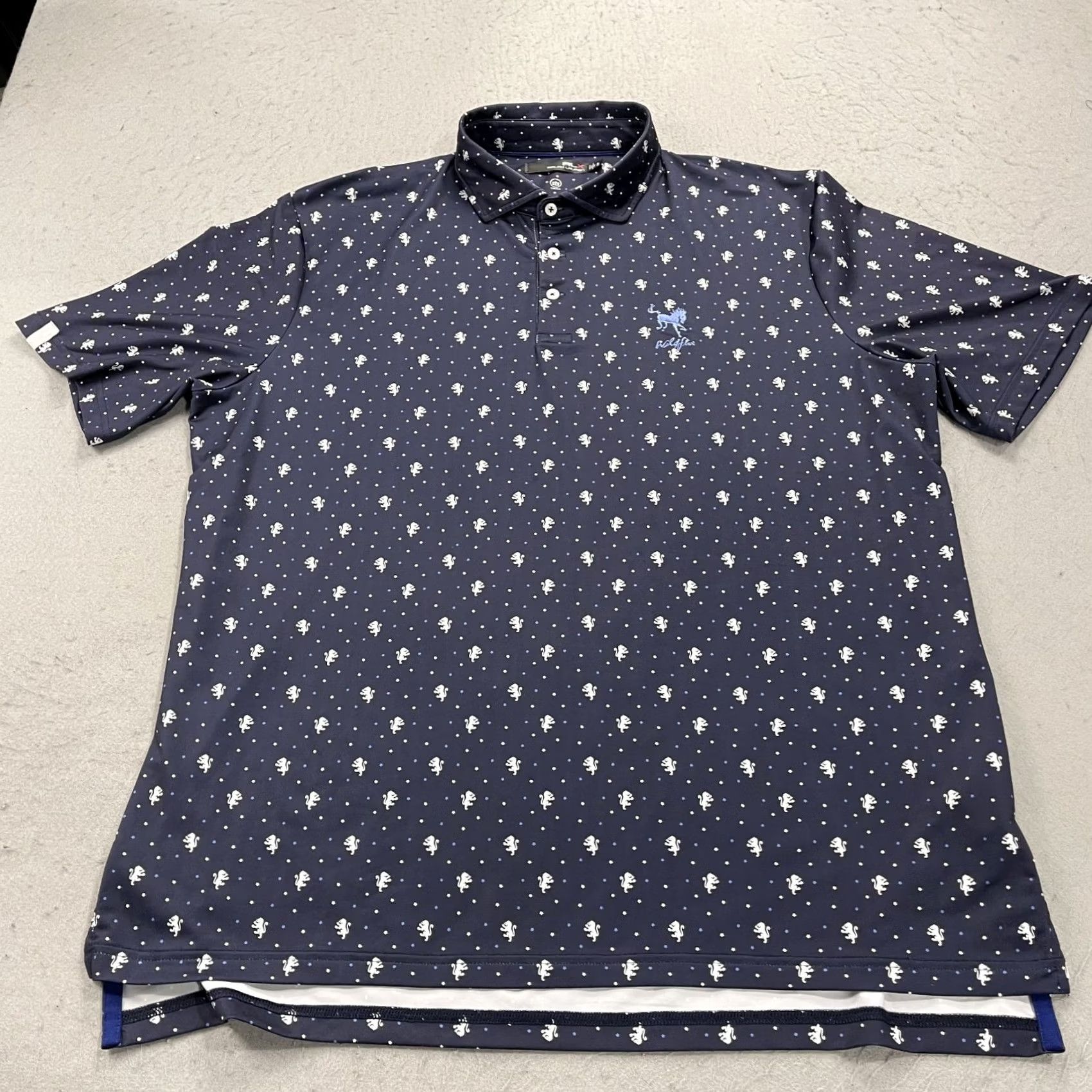 RLX Ralph Lauren RLX Ralph Lauren Polo Shirt Mens XL Blue Golf Abstract Performance Logo Polo Shirt XL Mens Blue RLX Ralph Lauren Polo Golf Abstract Logo Size US XL / EU 56 / 4 - 2 Thumbnail