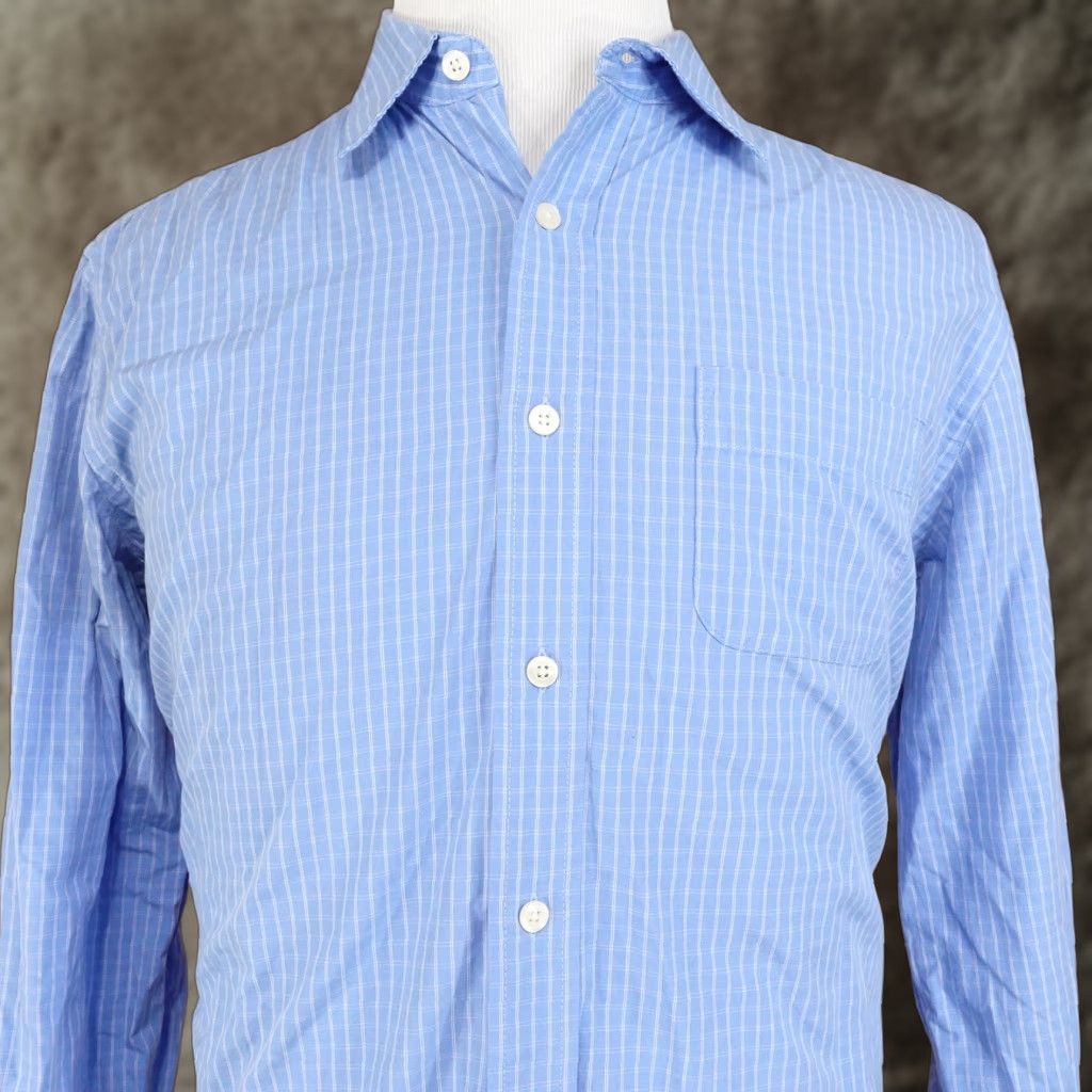 Gap GAP Blue Check Long Sleeve Button-Up Shirt Mens Size L Regular Size US L / EU 52-54 / 3 - 1 Thumbnail