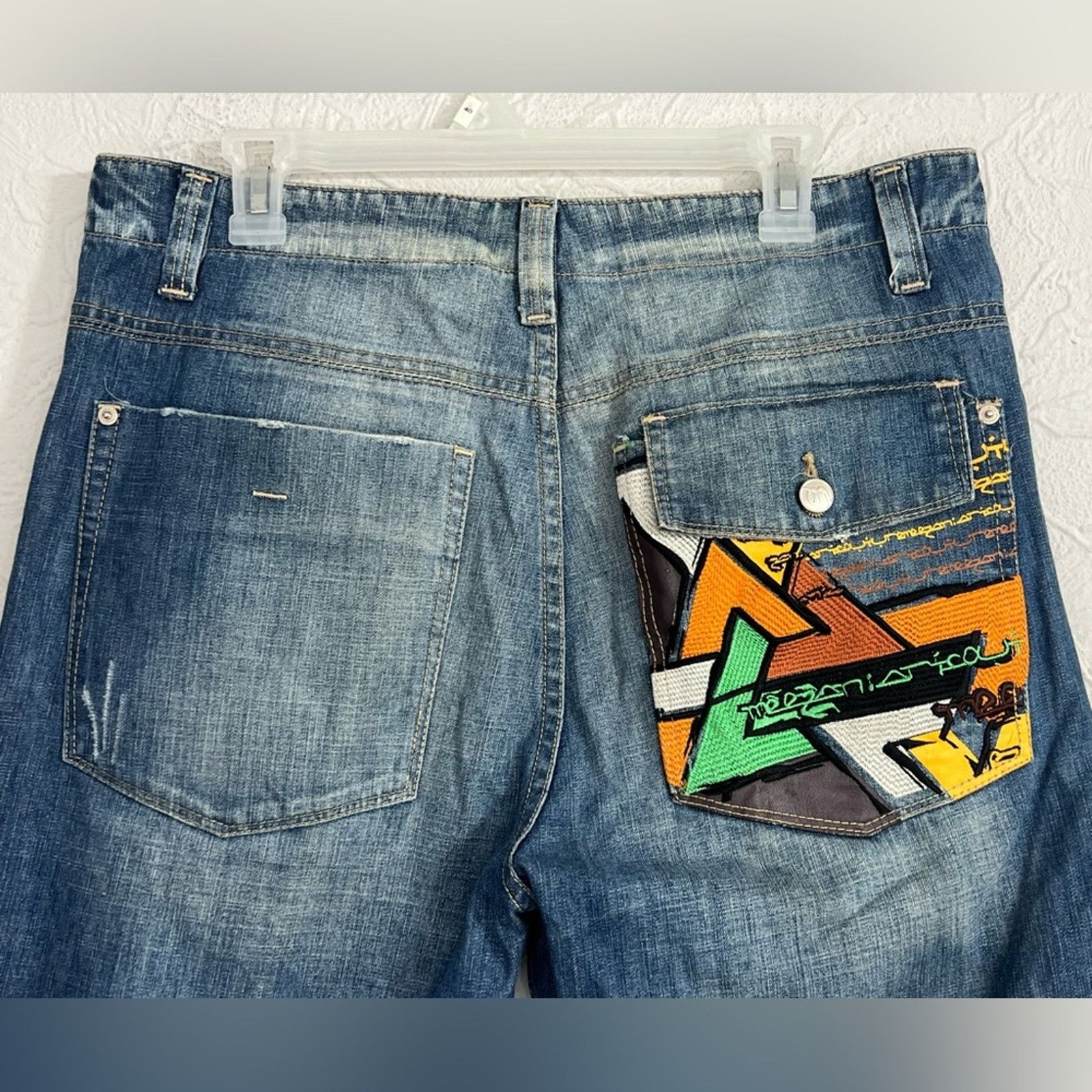 Vintage Vintage Meezan Jeans Mens 34x29 Jnco Style Y2K Baggy Skater Size US 34 / EU 50 - 7 Thumbnail