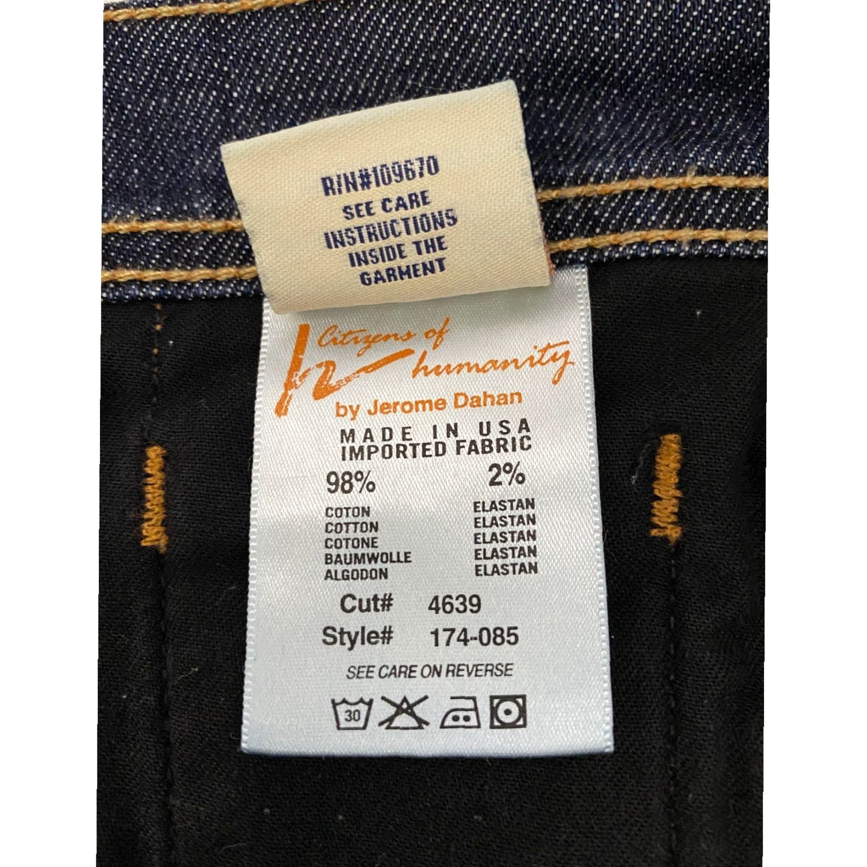 Citizens Of Humanity Citizen of Humanity Paley 174 Ankle Pants Women's Size 29 Blue Made in USA Size 29" - 5 Thumbnail