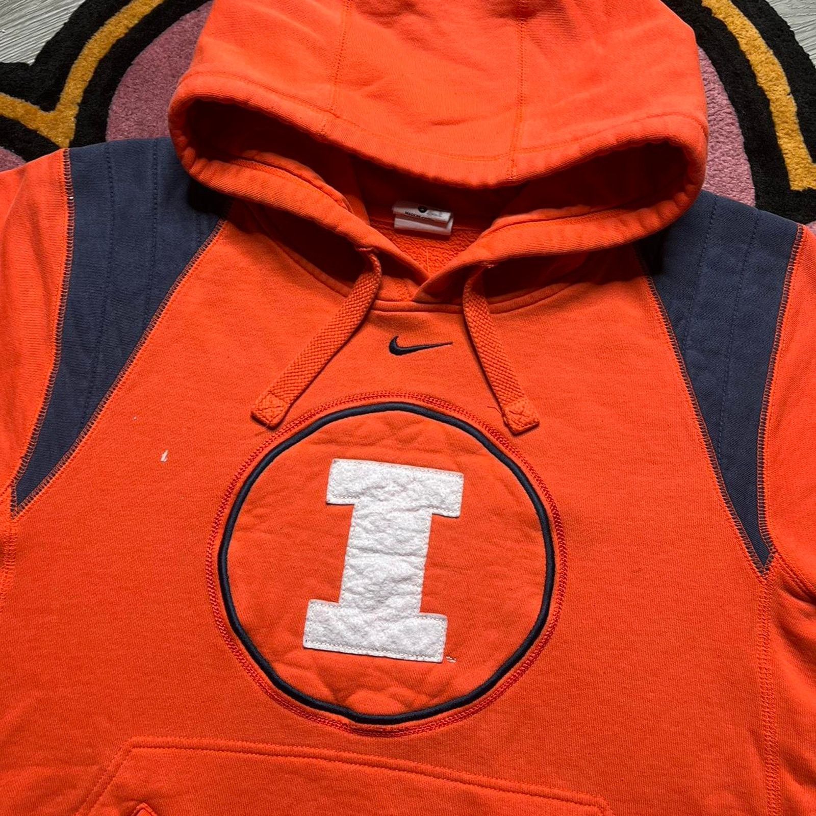 NCAA × Nike Nike Illinois University Center Swoosh Pullover Hoodie Small Size US S / EU 44-46 / 1 - 3 Thumbnail