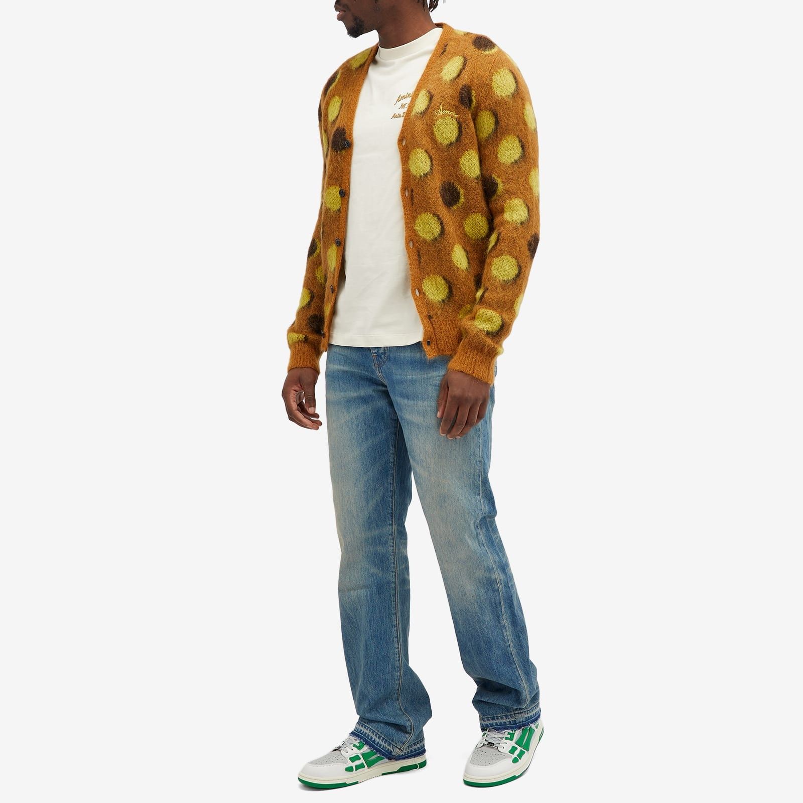 Amiri oc11z0225 Polkadot Mohair Cardigan in Multicolor Size US L / EU 52-54 / 3 - 4 Thumbnail