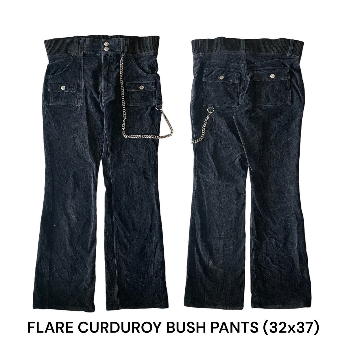 image of Superblack Y2K Flare Curduroy Bushpants Pocket, Men's (Size 32)