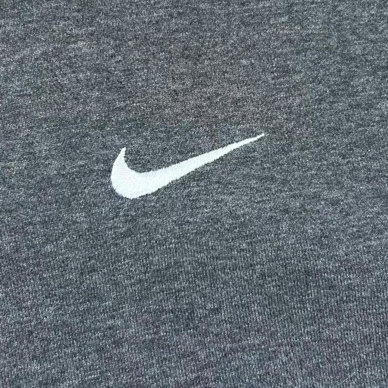 Nike Nike Hoodie Grey Zip Embroidered Mini Swoosh Logo Classic Basic XL Mens Size US XL / EU 56 / 4 - 4 Thumbnail
