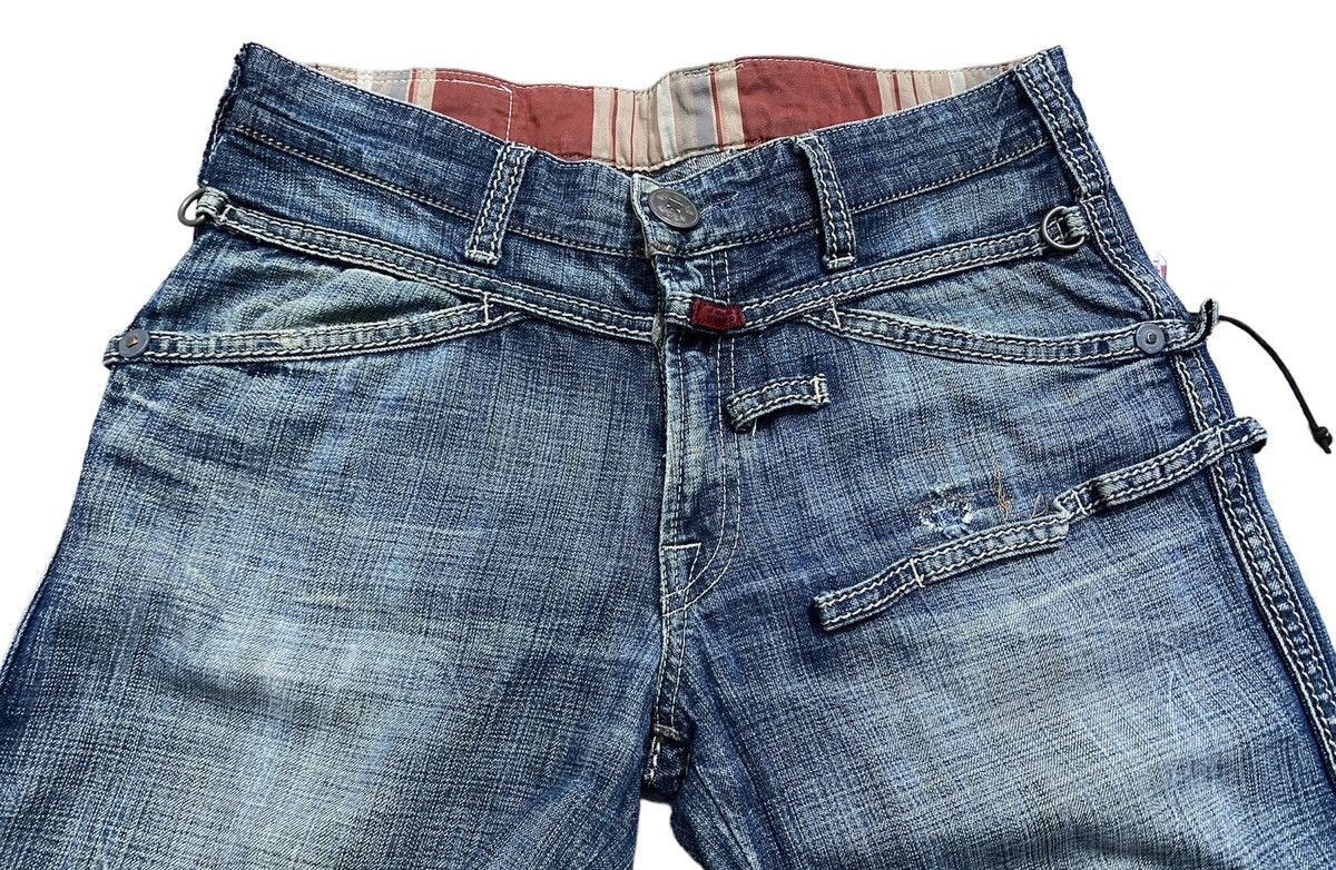 Marithe + Francois Girbaud Vintage MFG Lace Up Distressed Jeans Size US 31 - 5 Thumbnail