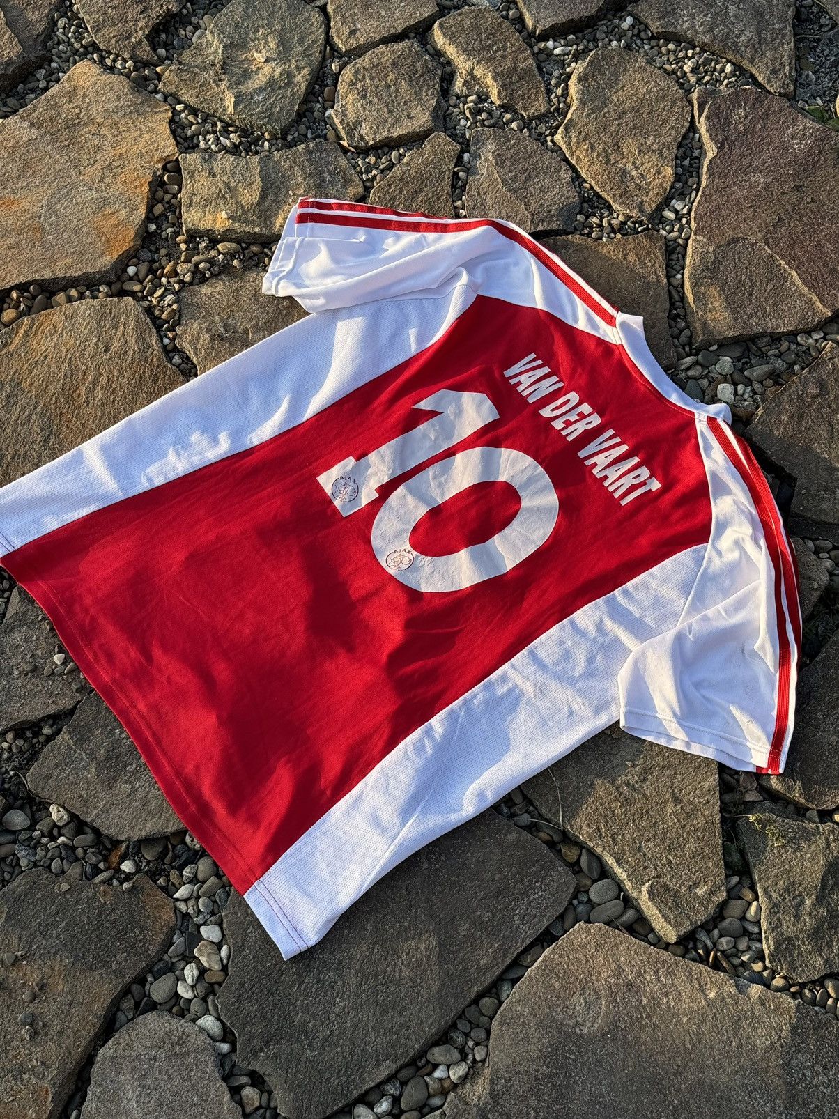 Adidas 2003 Adidas Ajax #10 VanDerVaart vintage soccer jersey Size US L / EU 52-54 / 3 - 10 Thumbnail