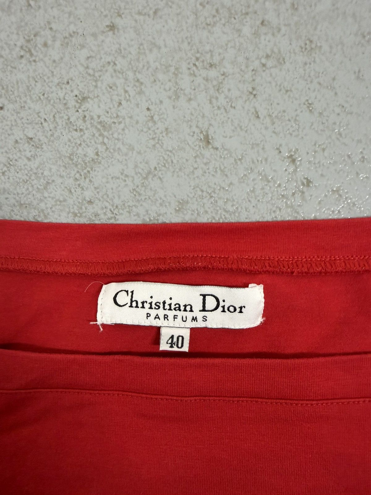 Christian Dior Monsieur Vintage Christian Dior Parfums Rouge Dior T-Shirt Size S / US 4 / IT 40 - 6 Thumbnail