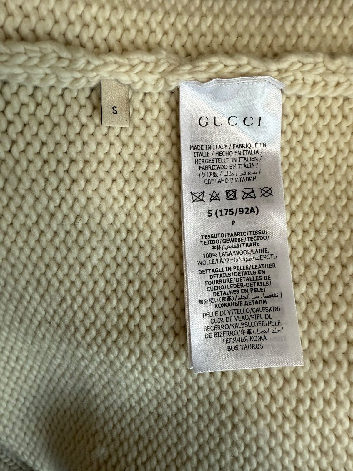 Gucci Buckle Strap Wool Sweater