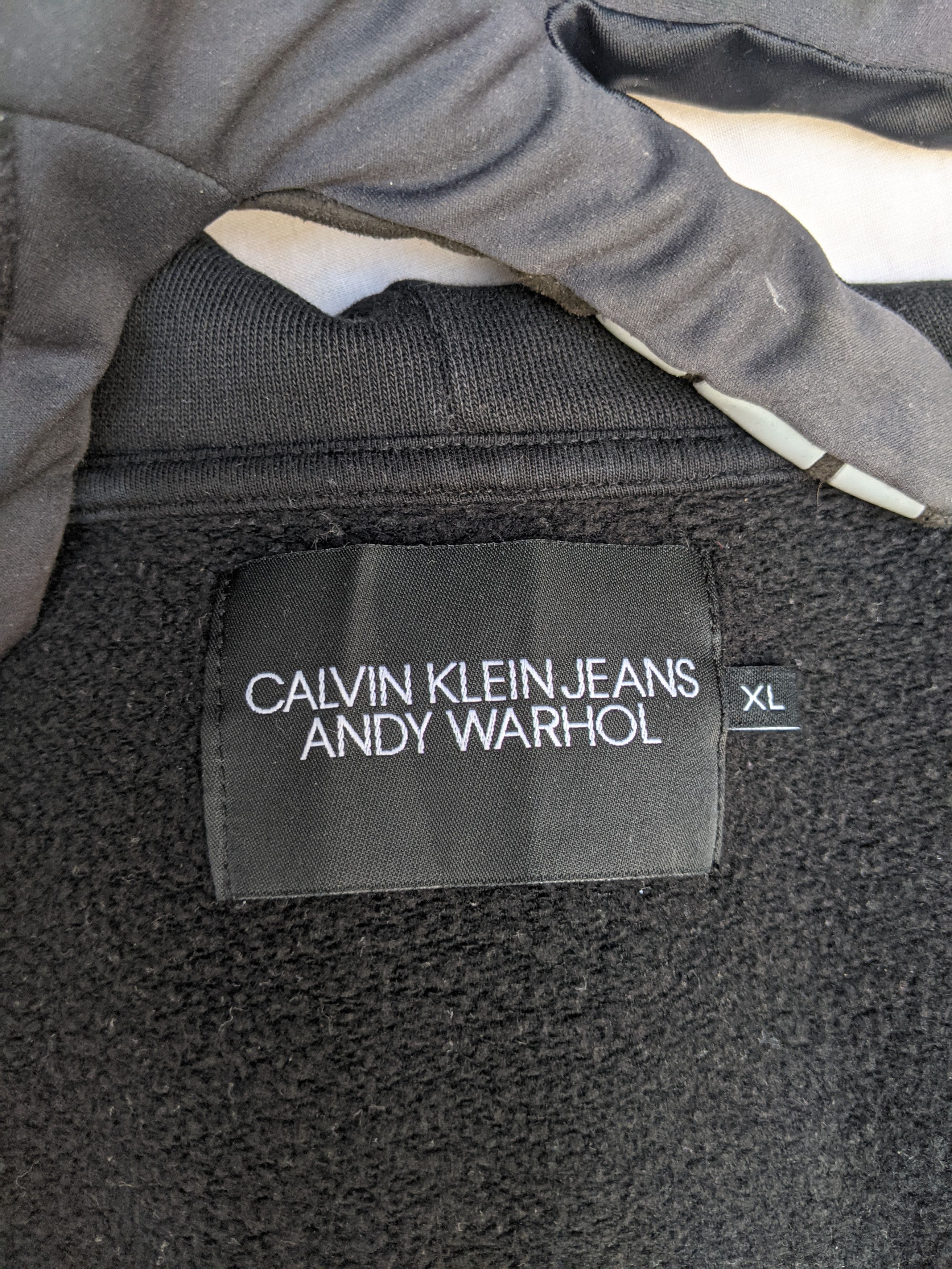 Andy Warhol × Calvin Klein 205W39NYC Calvin Klein Andy Warhol Raf Simons Black Hoodie Sweatshirt Size US XL / EU 56 / 4 - 15 Thumbnail