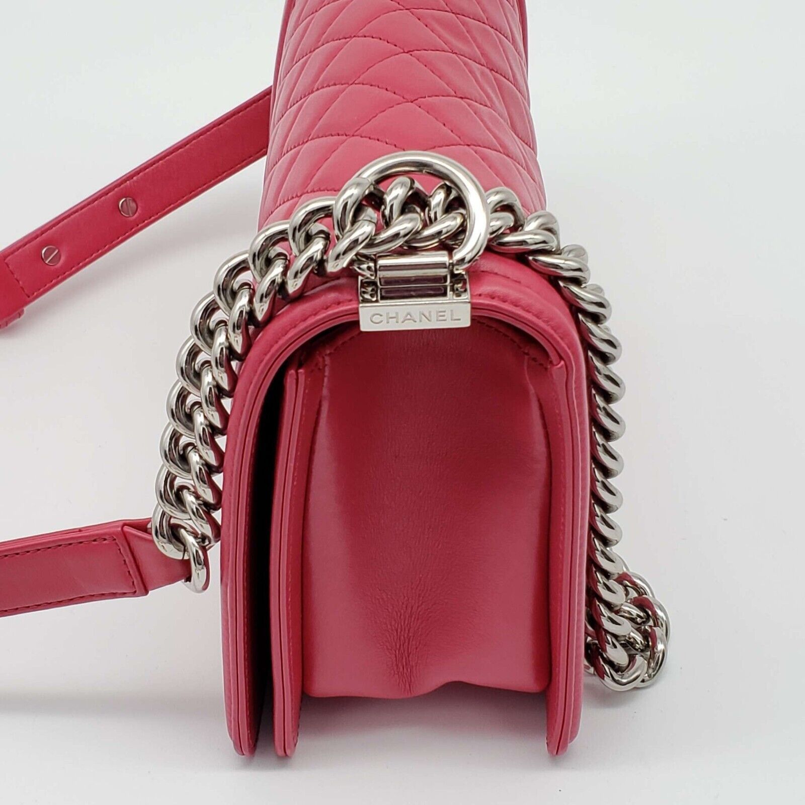Chanel Authentic CHANEL Boy Leather Shoulder Bag 2550-080524 Size ONE SIZE - 5 Thumbnail