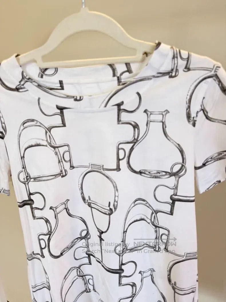 Hermes Hermes Chain short-sleeved T-shirt Size XS / US 0-2 / IT 36-38 - 2 Thumbnail
