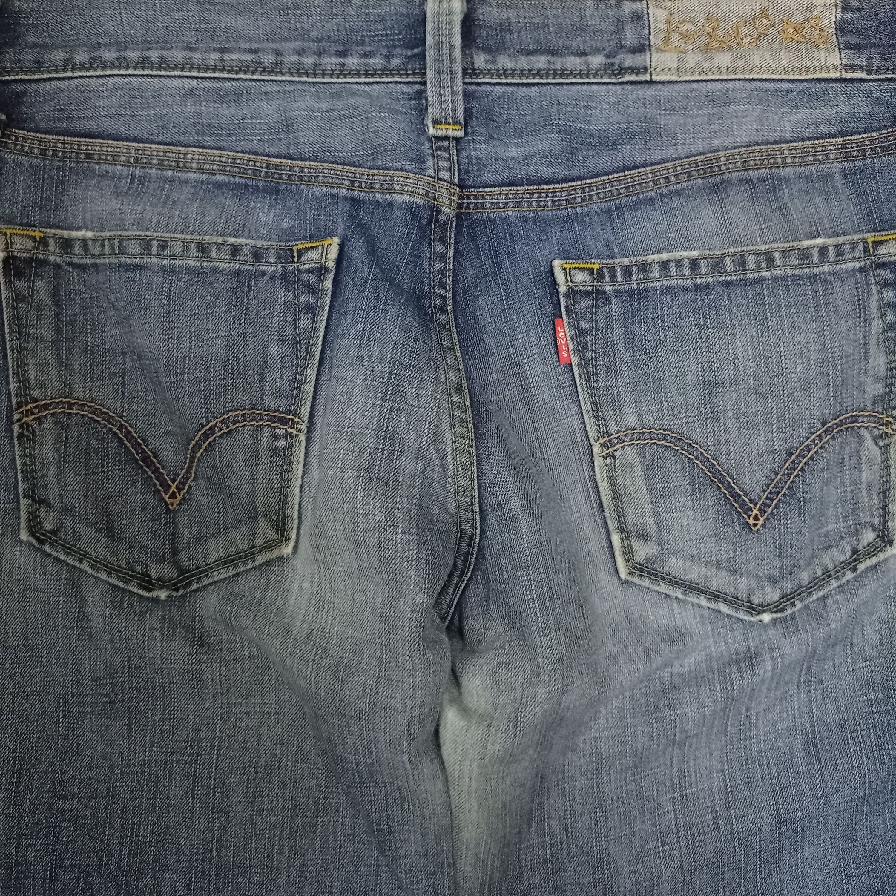 Levi's Vintage 90s Levis Japan Blue Wash Distressed Flare Jeans Size US 33 - 8 Thumbnail