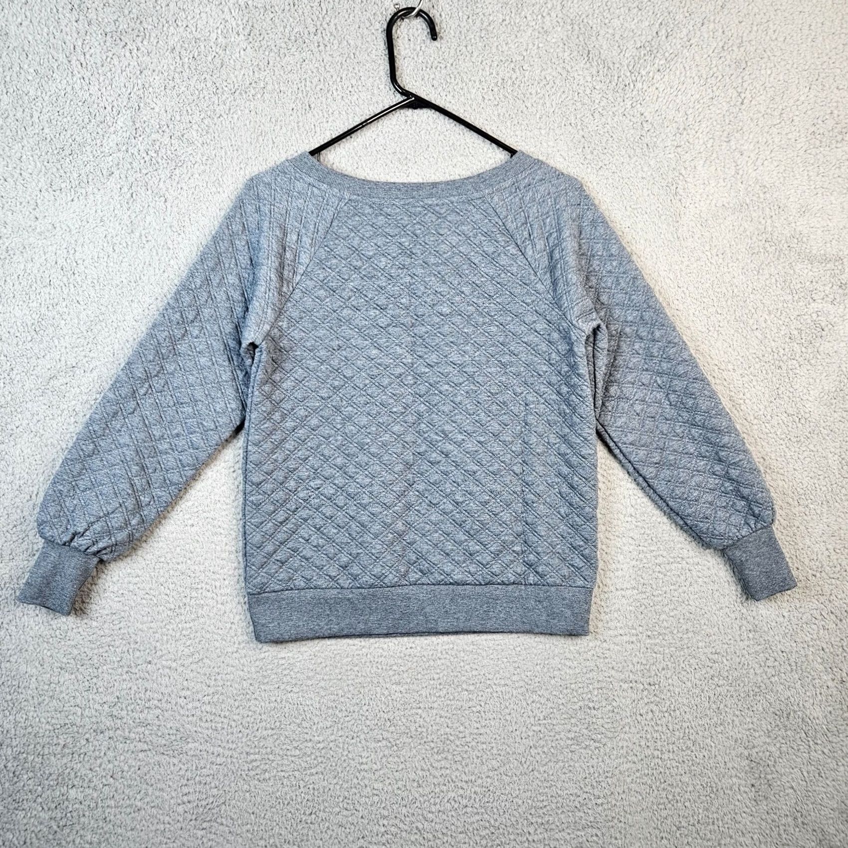 Loft LOFT By Ann Taylor Women’s teal blue Quilted Sweatshirt Size XXS NEW Shirt Women's 2XS Quilted Size XXS / US 00 / IT 34 - 2 Thumbnail