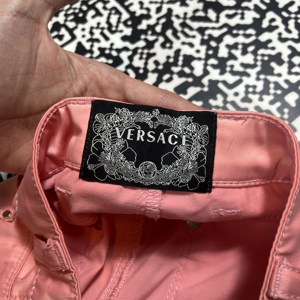 Versace Vintage Y2K Versace Luxury Casual Medusa Logo Pants Size 26" / US 2 / IT 38 - 14 Thumbnail