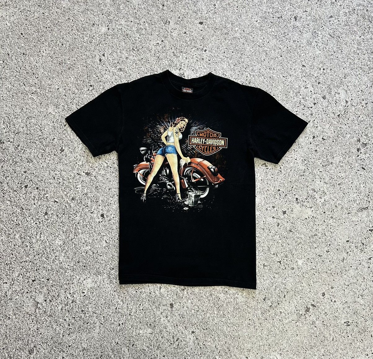 Band Tees × Harley Davidson × Vintage Vintage 2011 Harley Davidson Sex Woman Wash Bike Y2K T-Shirt Size US L / EU 52-54 / 3 - 3 Thumbnail