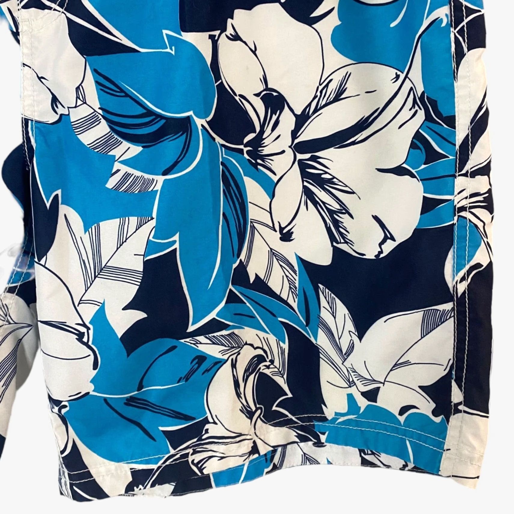 Tommy Hilfiger Tommy Hilfiger Tropical Floral Swim Trunks Men's XL Blue Lined Beach Shorts Size US 36 / EU 52 - 6 Thumbnail