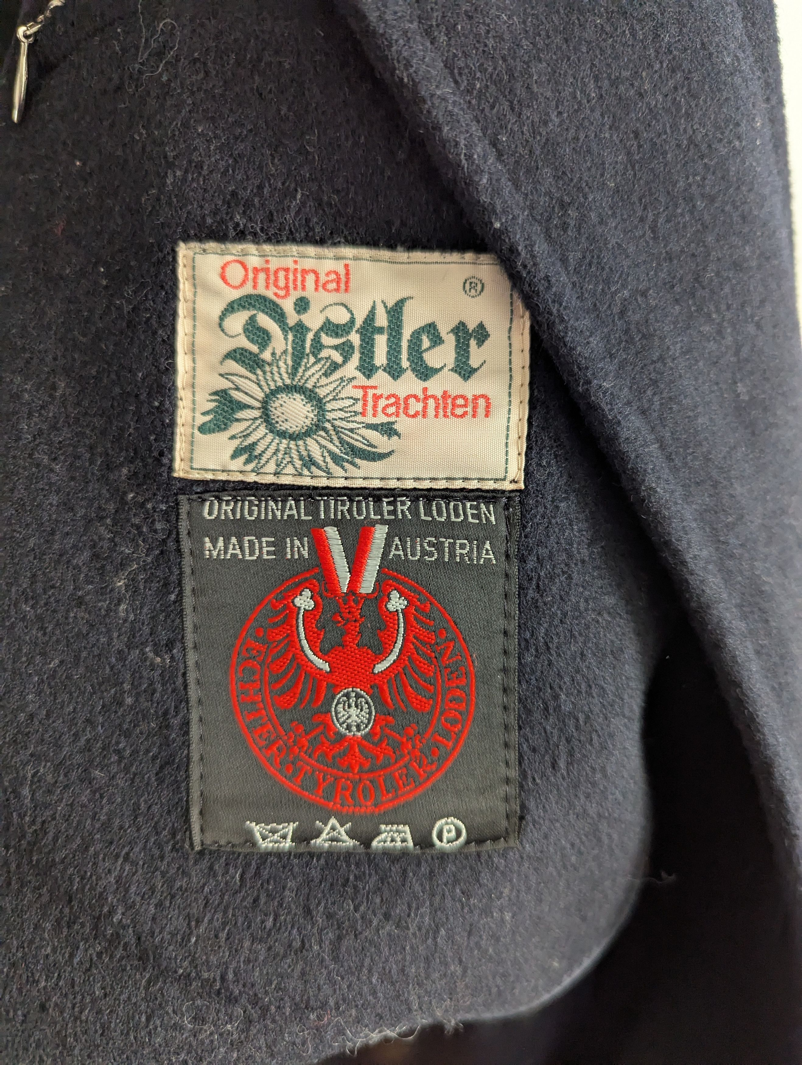 Vintage Distler Austrian Tiroler Loden Long Coat Size US L / EU 52-54 / 3 - 6 Thumbnail