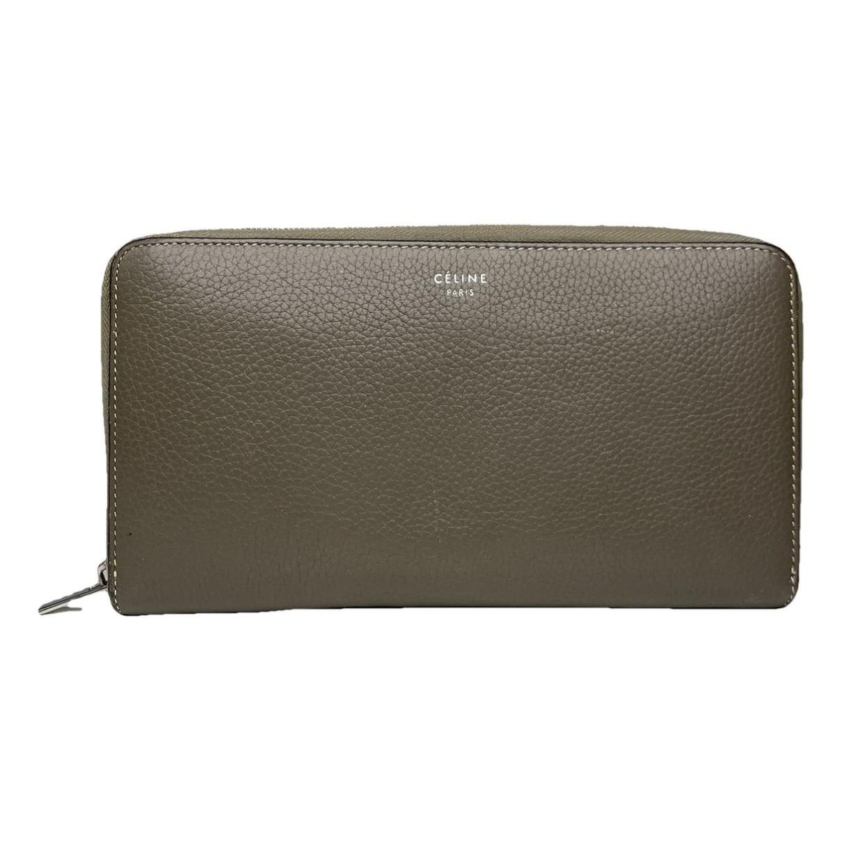 Celine Triomphe Anthracite Leather Wallet Size ONE SIZE - 1 Thumbnail