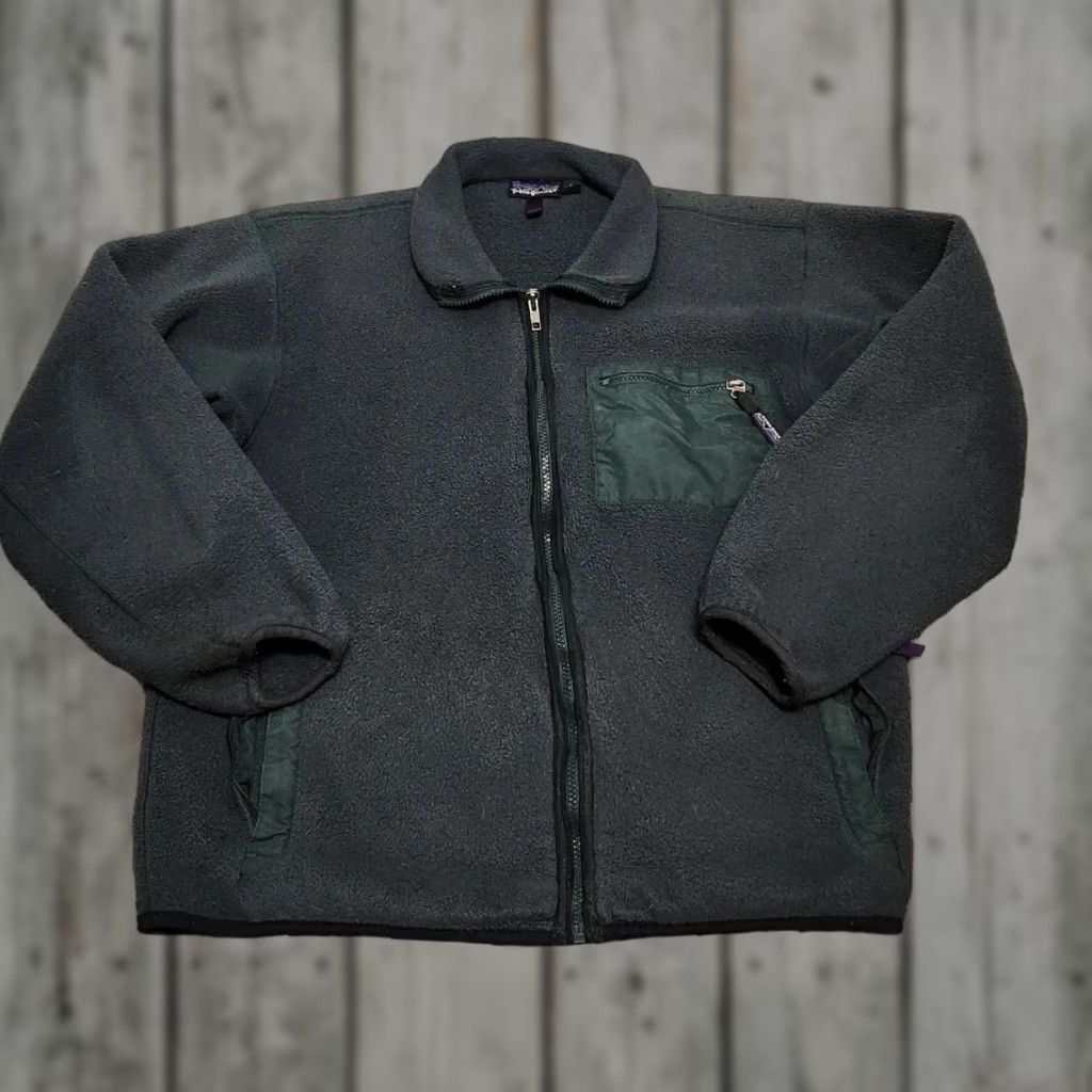 Patagonia VINTAGE Patagonia Retro-X Fleece Jacket Full Zip Green Size L USA Men Size US L / EU 52-54 / 3 - 1 Thumbnail