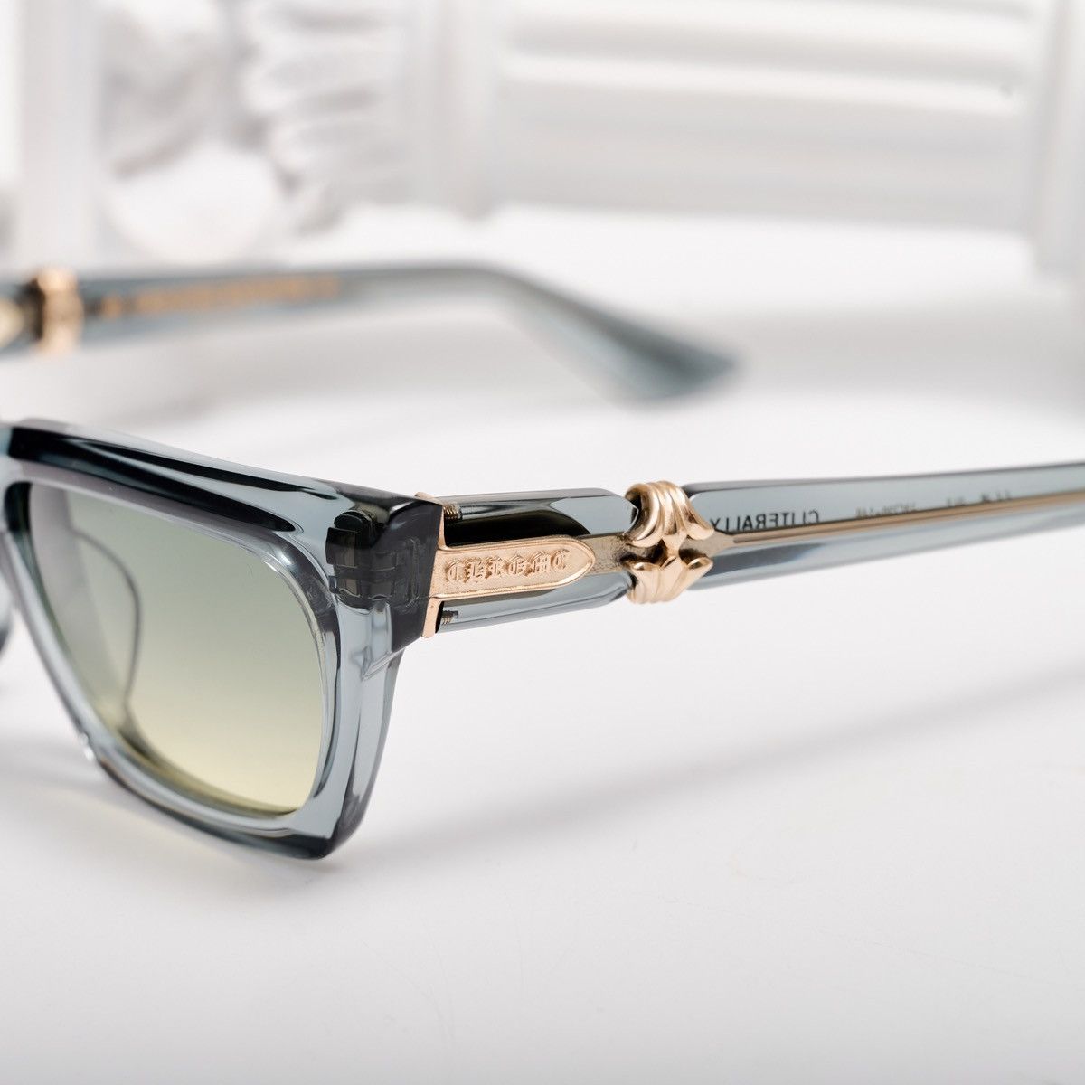 Chrome Hearts CHROME HEARTS CLITERALLY SLATED SUNGLASSES Size ONE SIZE - 3 Thumbnail