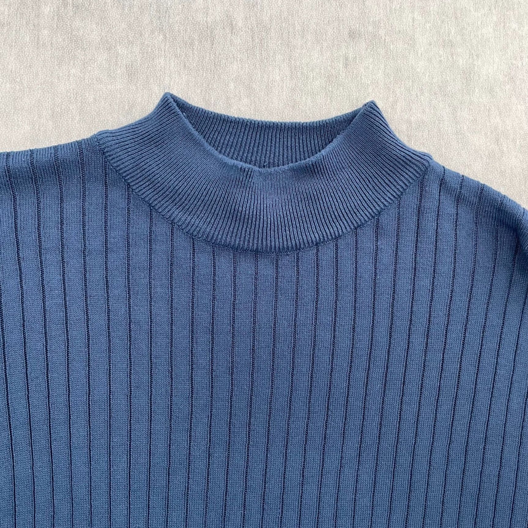 Vintage VINTAGE Tuttle Golf Sweater Shirt Adult Small Blue Stripe Cotton Rayon Italy Mens S Size US S / EU 44-46 / 1 - 3 Thumbnail