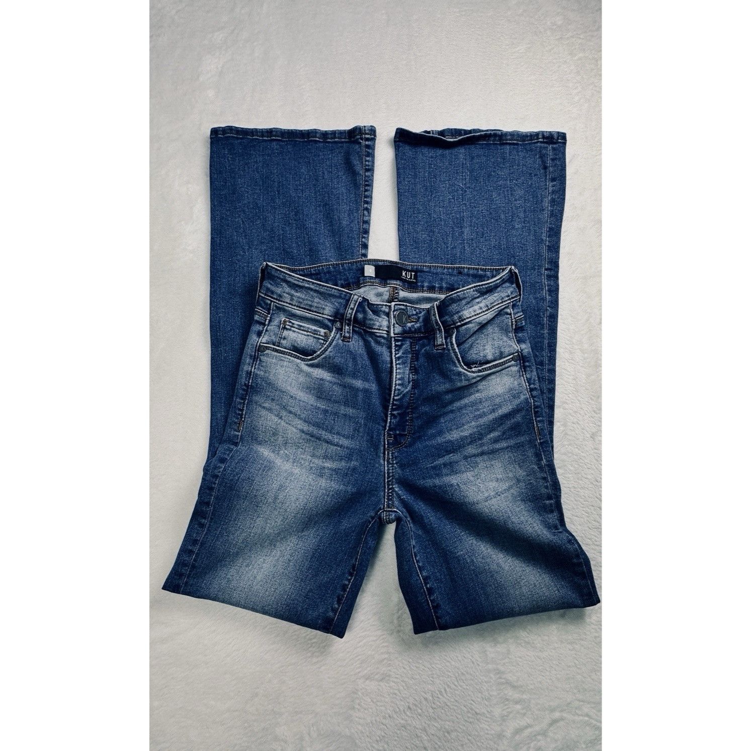 Other KUT From The Kloth ANA High-Rise Fab Ab Flare Jeans Womens 0 Size 25" / US 0 / IT 36 - 8 Thumbnail