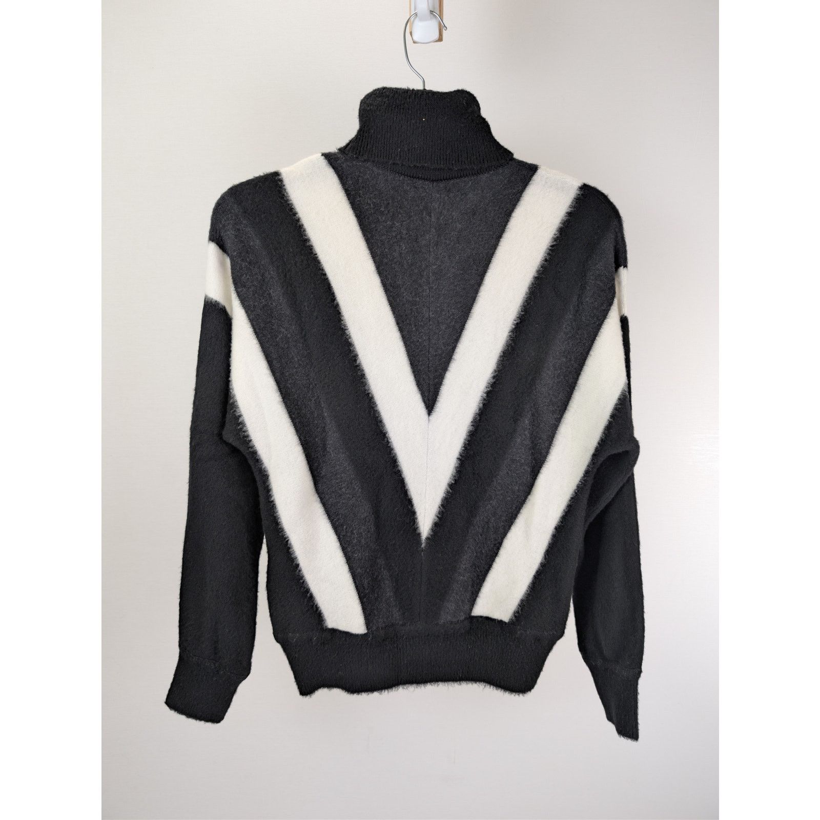 Saint Laurent Paris o1rshd1 graphic-print wool jumper sweater Sweatshirt Size US M / EU 48-50 / 2 - 10 Thumbnail