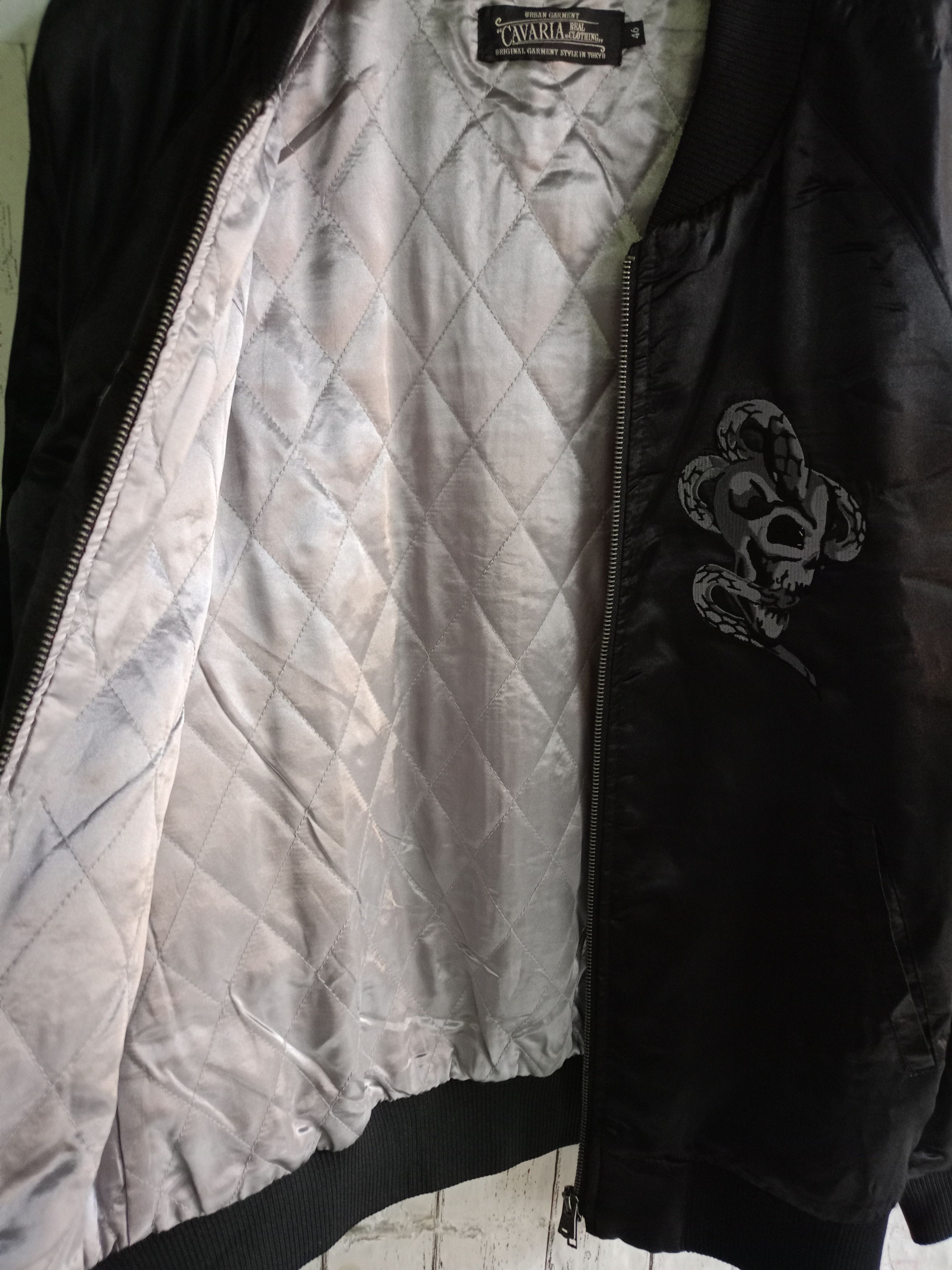 14th Addiction × If Six Was Nine × Japanese Brand Cavaria Snack Embroidered Satin Bomber jacket Size US M / EU 48-50 / 2 - 5 Thumbnail