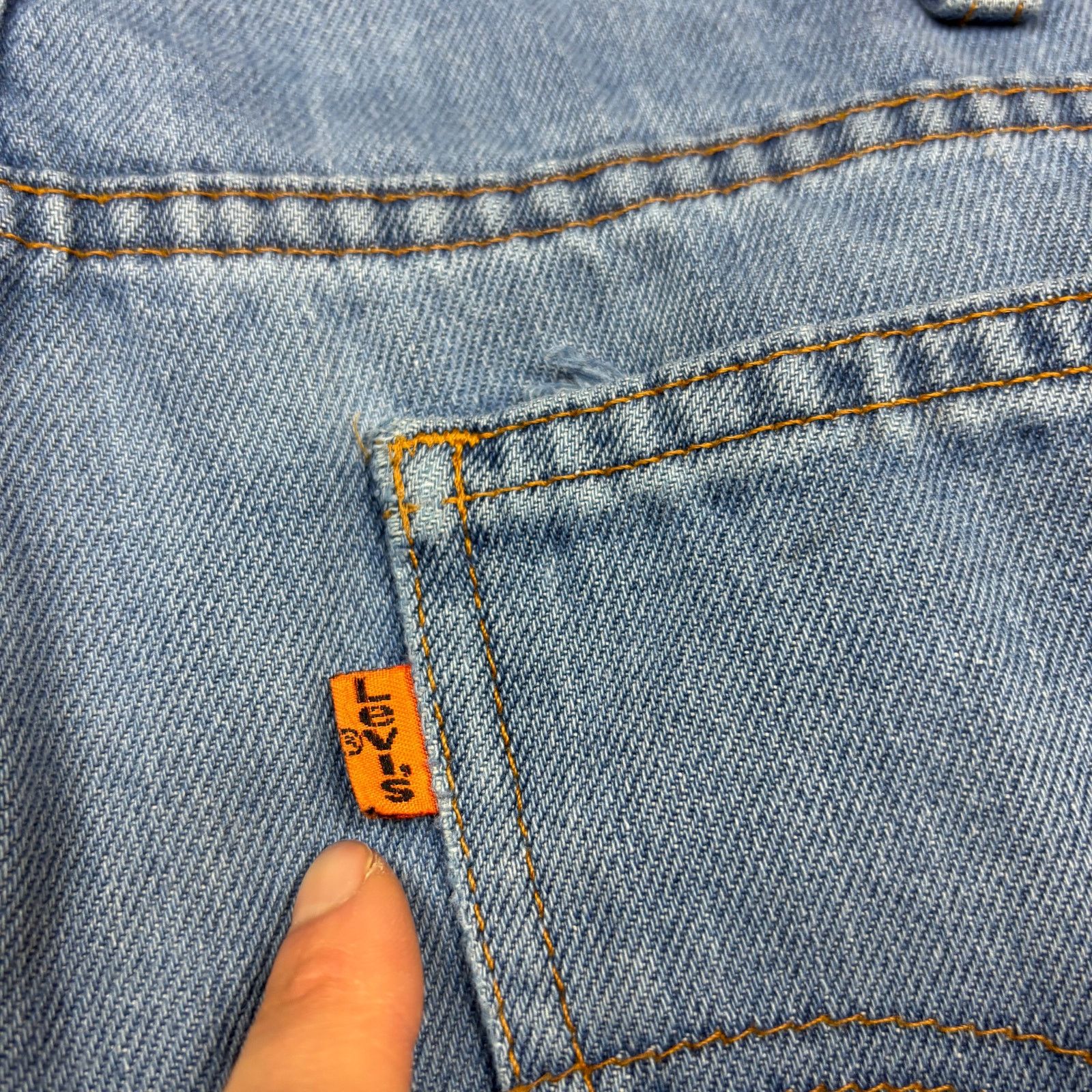 Levi's × Vintage Vintage 80s Levi's 549 Orange Tab Loose Jeans Men's 36x29 Size US 36 / EU 52 - 5 Thumbnail