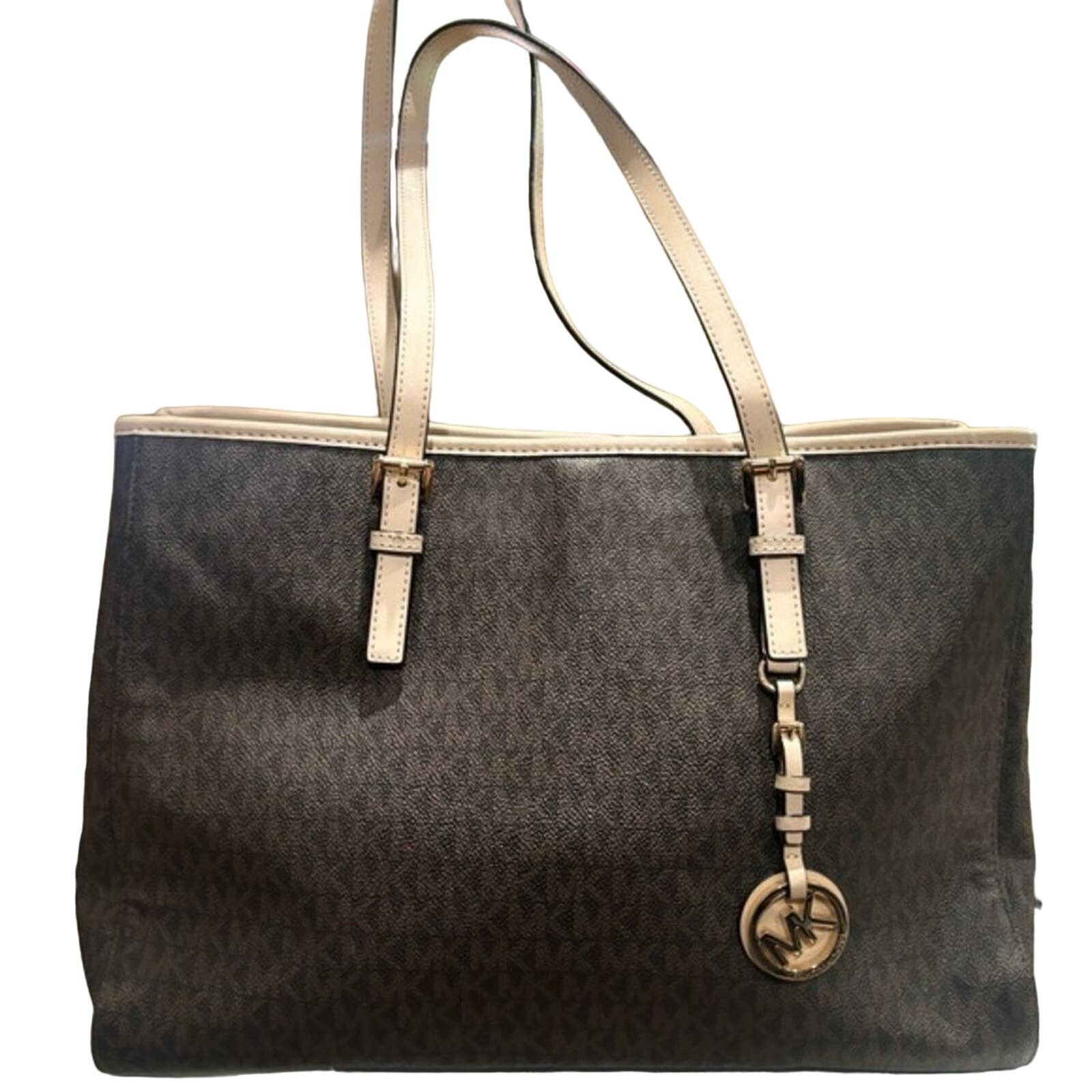 Michael Kors MICHAEL KORS Monogram Medium Jet Set Zip Top Tote Authentic Size ONE SIZE - 2 Thumbnail