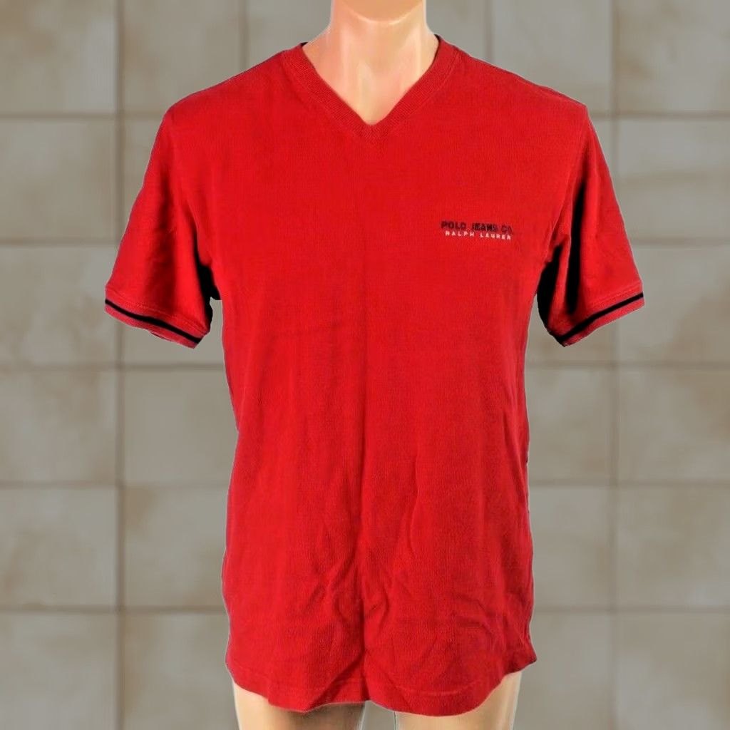 Vintage VTG Polo Sport T Shirt Navy Red Ringer Ralph Lauren Polo Sport Shirt S Men Crew Neck 100% Cotton USA Vintage Graphic Tee Size US S / EU 44-46 / 1 - 1 Thumbnail