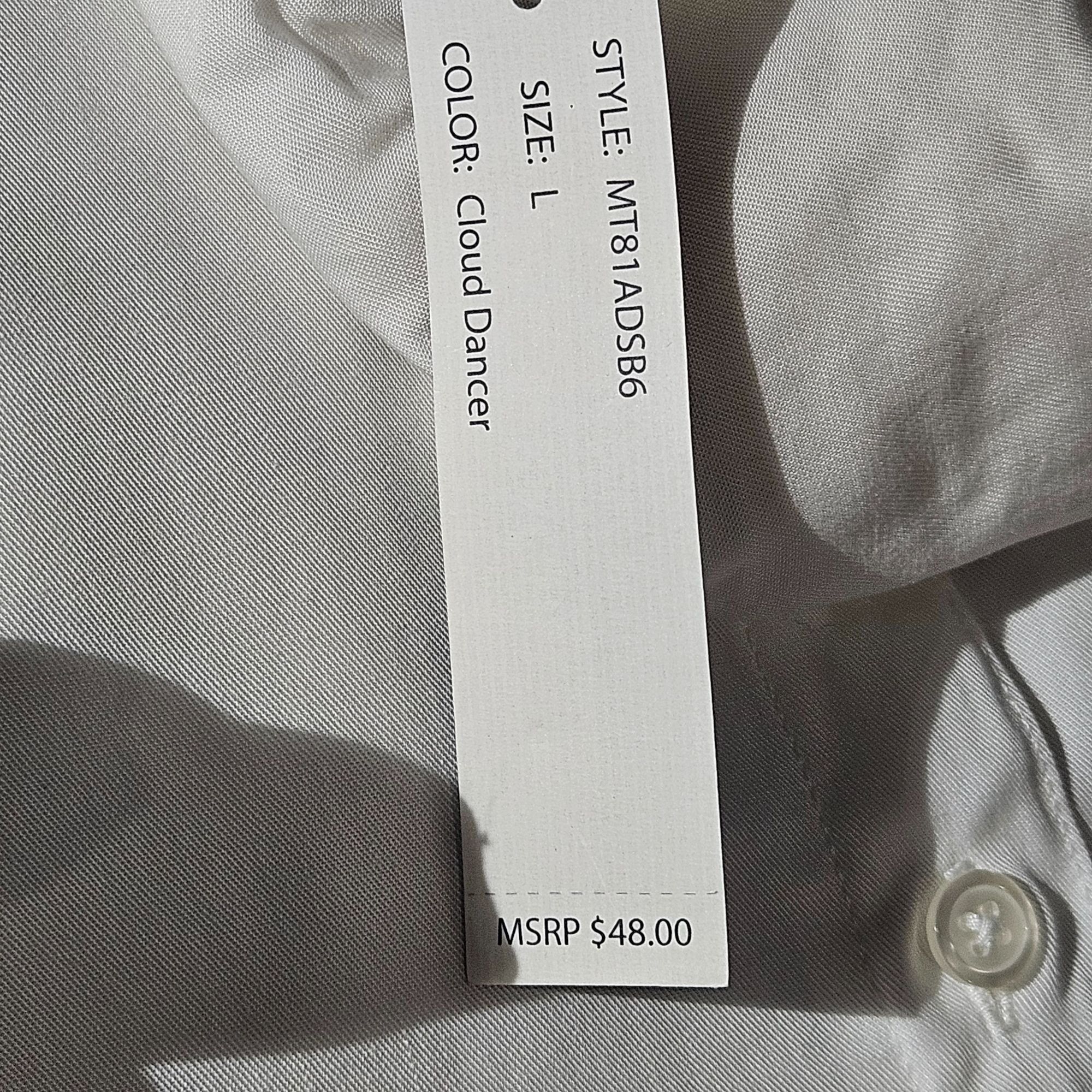 Other Zac Rachel Women Soft White Button Tunic Shirt Dress L Clean Size L / US 10 / IT 46 - 6 Thumbnail