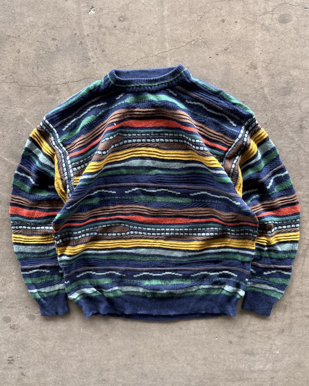 Japanese Brand Coogi Style Stravin 3d Knitted Size US XL / EU 56 / 4 - 1 Thumbnail