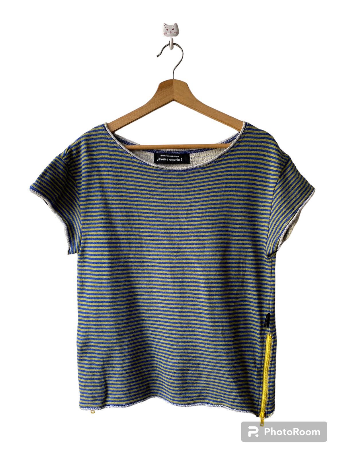Issey Miyake × mercibeaucoup 2000s - Mercibeaucoup By Issey Miyake Stripped Tee Size S / US 4 / IT 40 - 1 Thumbnail