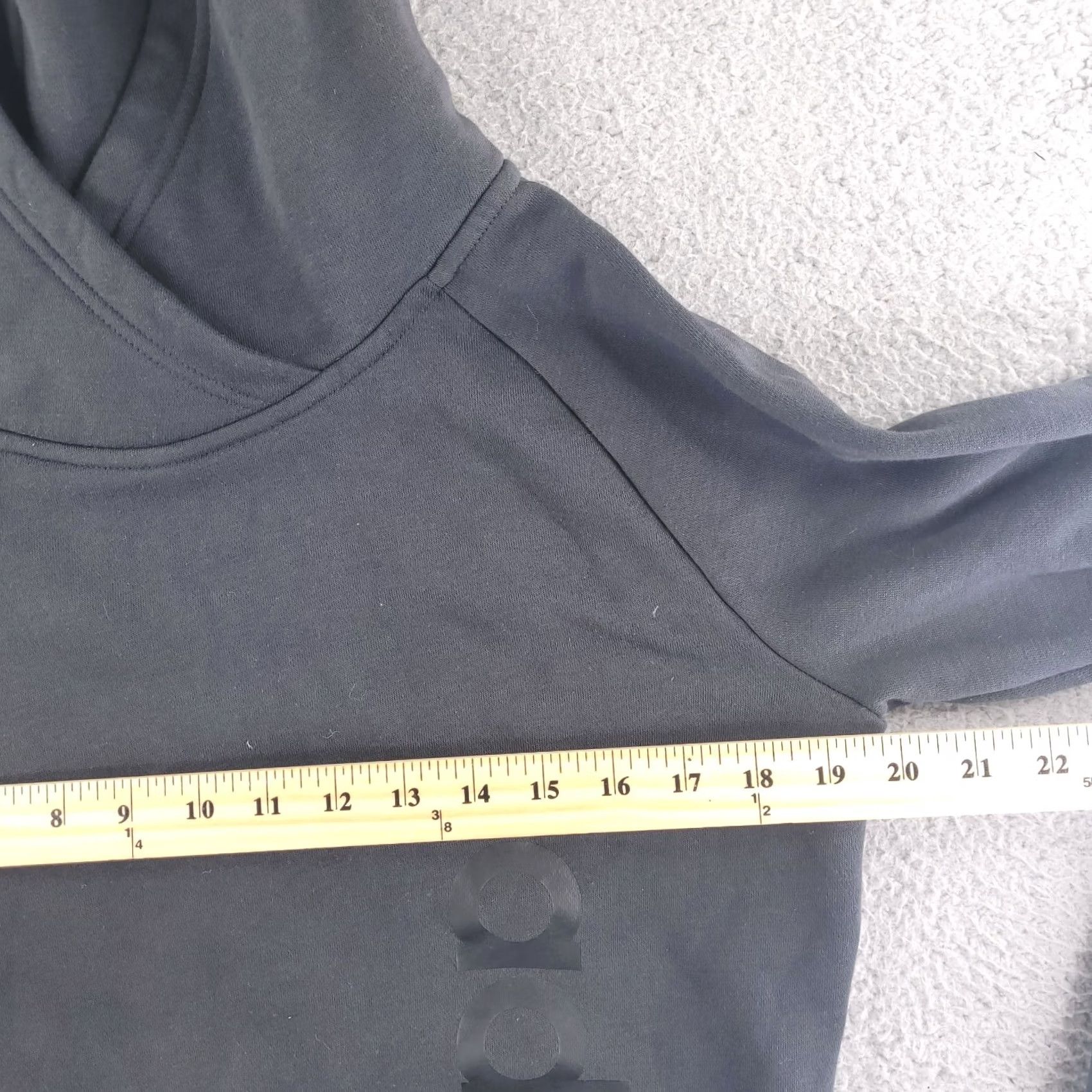 Adidas Adidas Hoodie Womens Medium Black Sweatshirt Athletic Pullover Running Charcoal Size M / US 6-8 / IT 42-44 - 6 Thumbnail