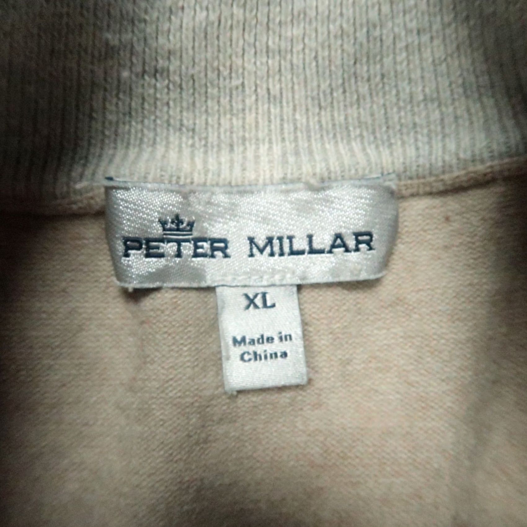 Peter Millar Peter Millar Sweater Men XL Khaki Tan Crown Soft Quarter Zip Pullover Jumper Size US XL / EU 56 / 4 - 4 Thumbnail