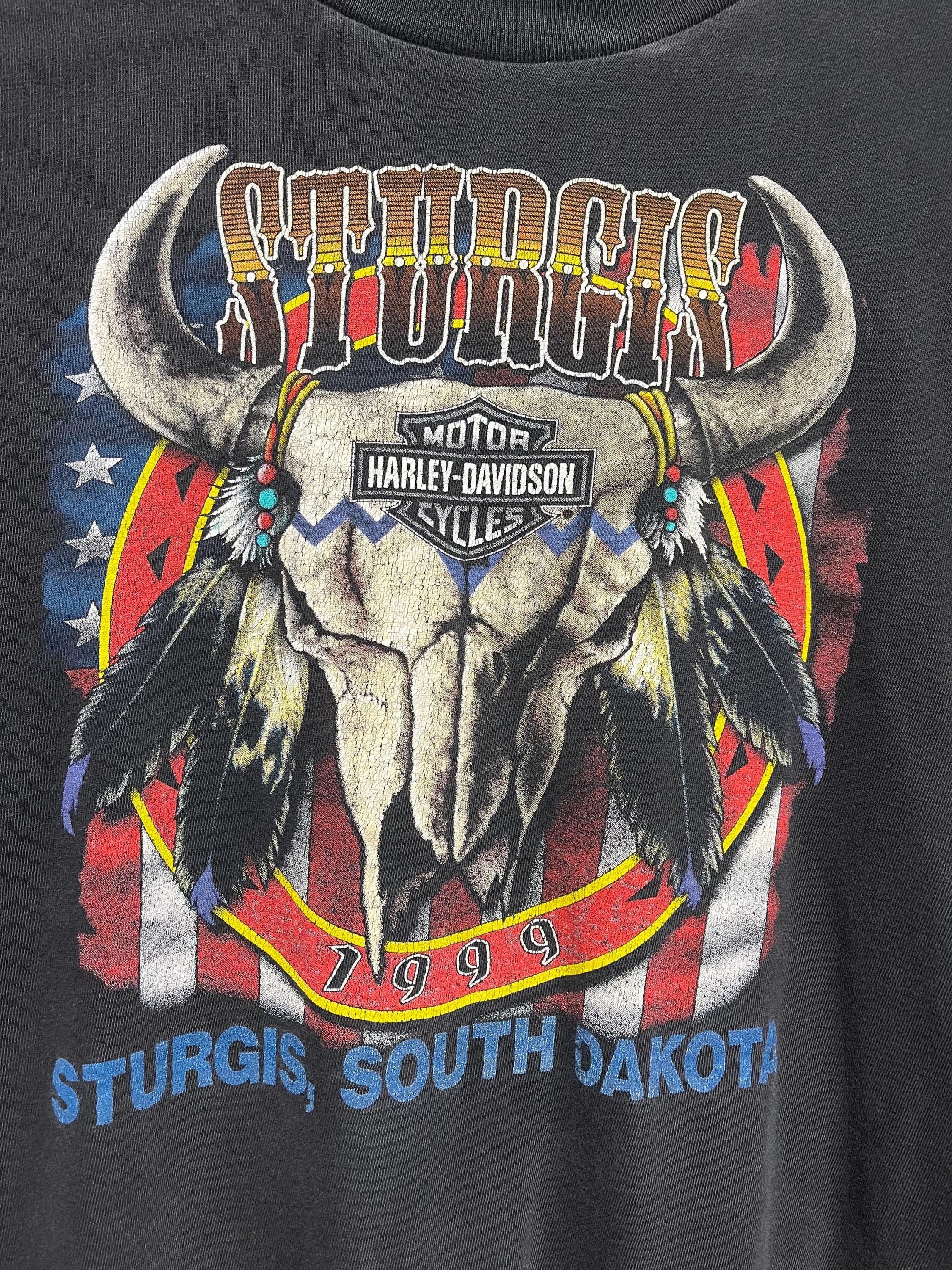 Vintage Vintage Harley Davidson Sturgis Bike Rally 1999 T-shirt Size US L / EU 52-54 / 3 - 3 Thumbnail