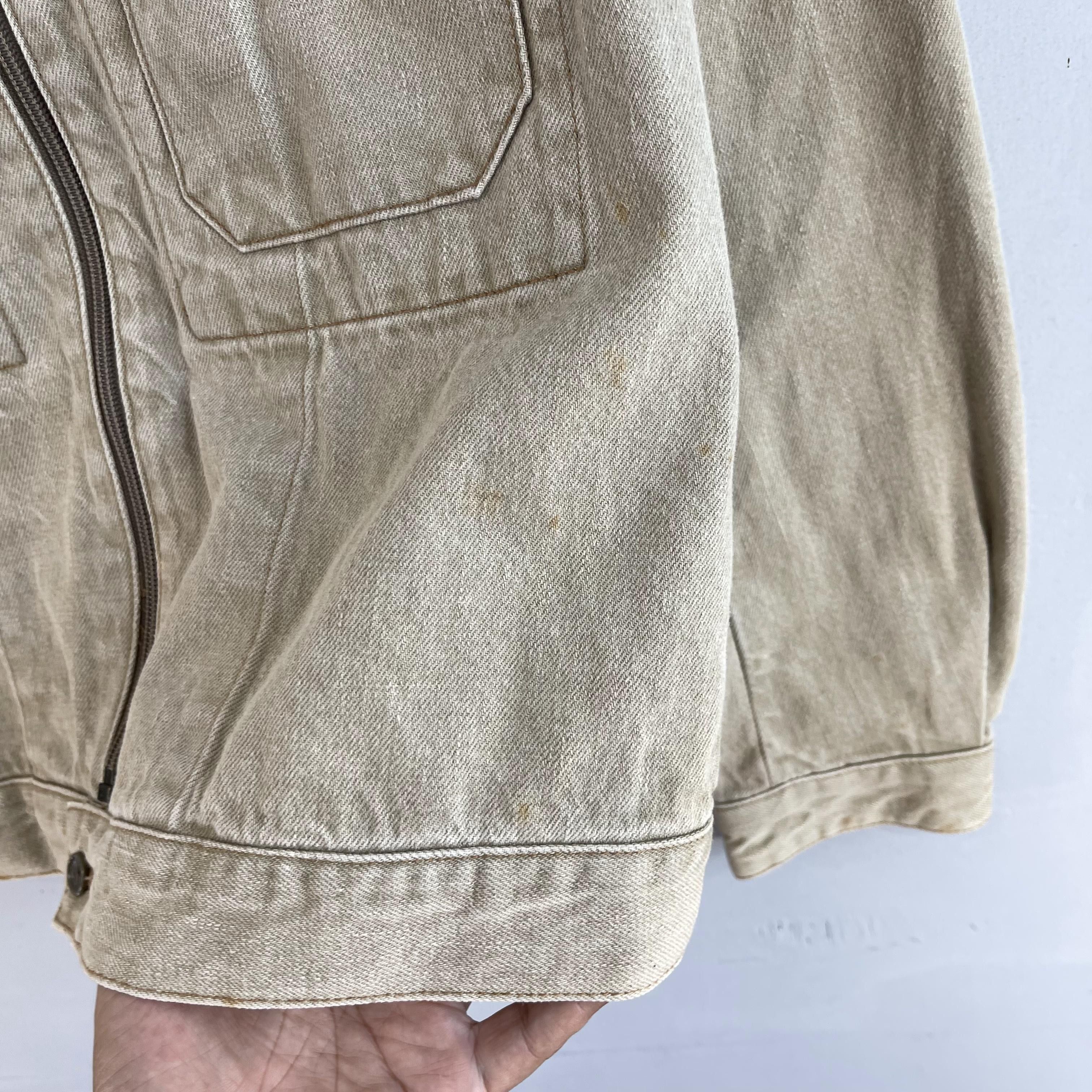 Japanese Brand × Melrose Vintage MEN'S MELROSE Denim Zipper Distressed Jacket Size US M / EU 48-50 / 2 - 6 Thumbnail