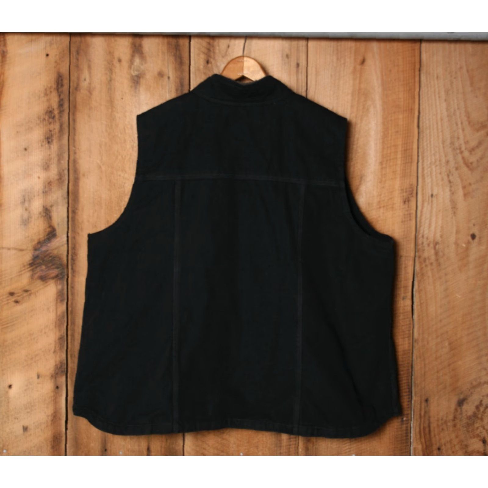 Carhartt CARHARTT Vest Women's Relaxed Fit Black Canvas Fleece Lined 2X (20W-22W) Size XXL / US 16-18 / IT 52-54 - 6 Thumbnail