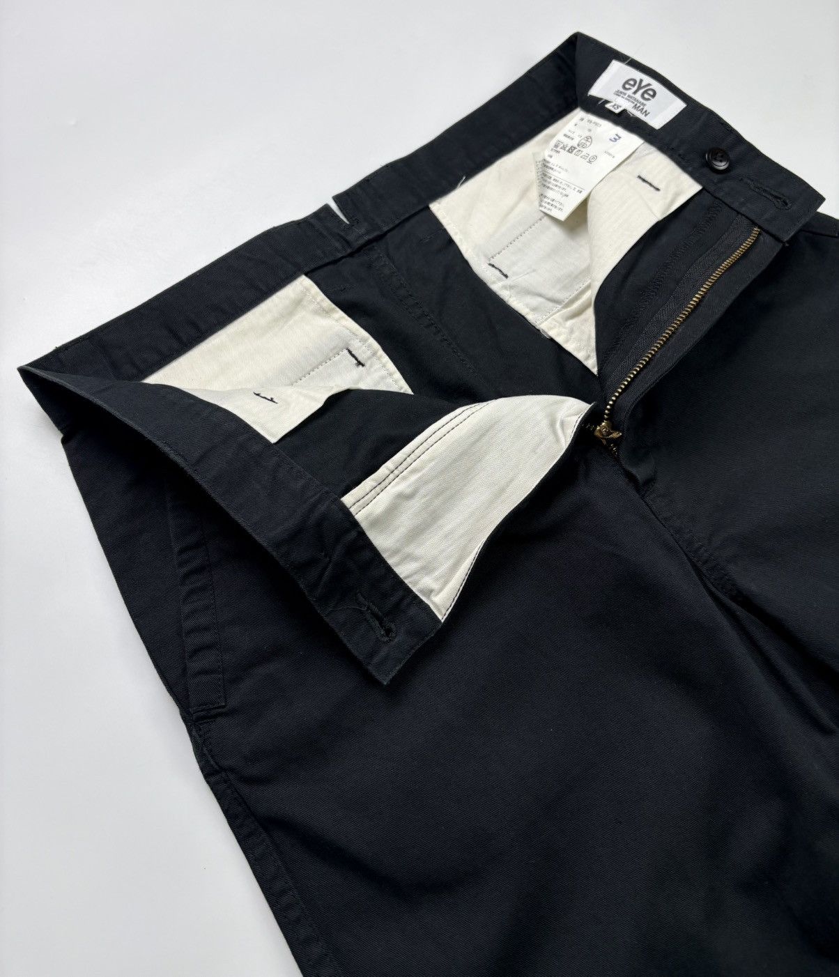 Junya Watanabe EYE Junya Watanabe Cropped Cotton Chino Pants Size US 30 / EU 46 - 4 Thumbnail