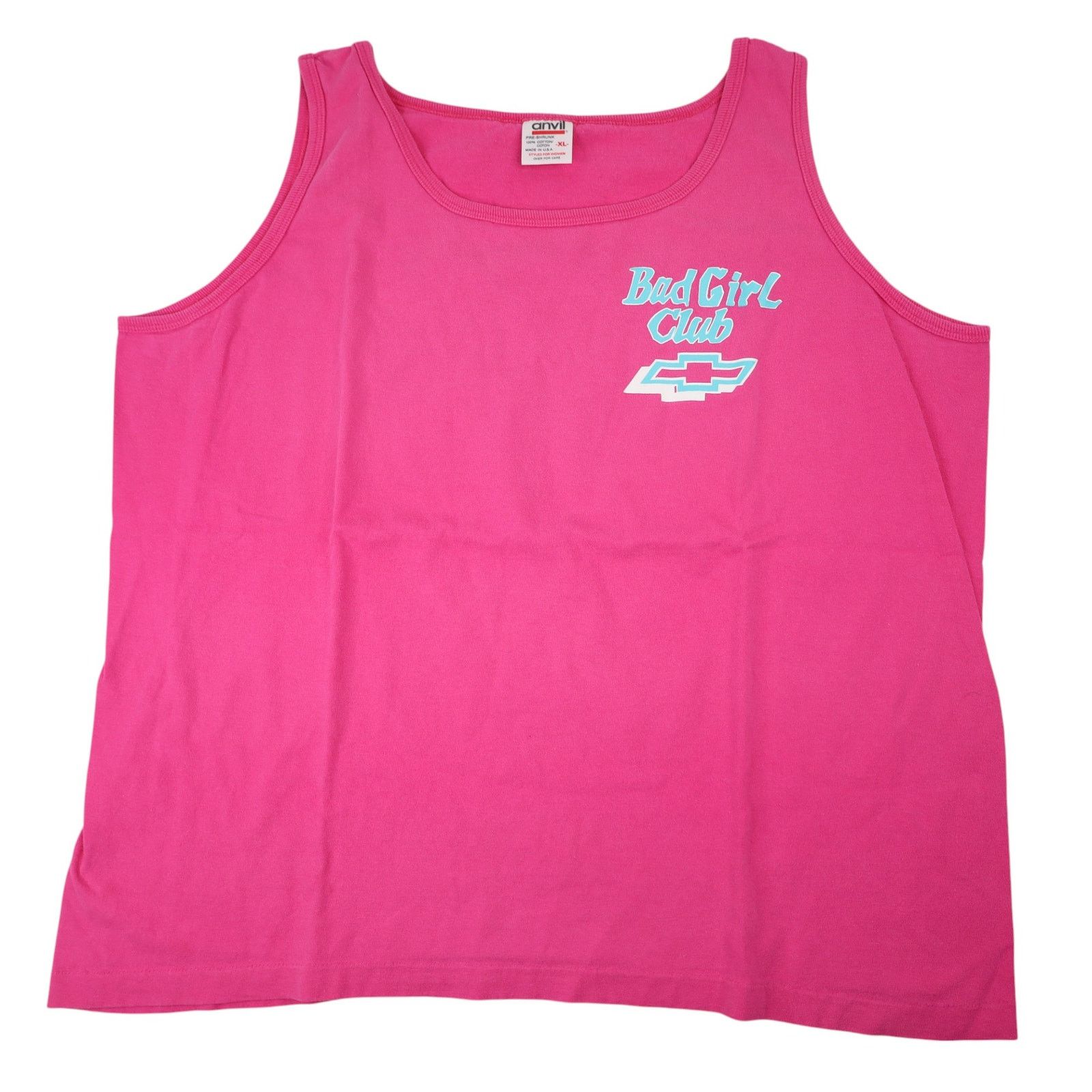 Chevrolet × Vintage Vintage Chevy "Bad Girl Club" Graphic Tank Top Size XL / US 12-14 / IT 48-50 - 1 Thumbnail