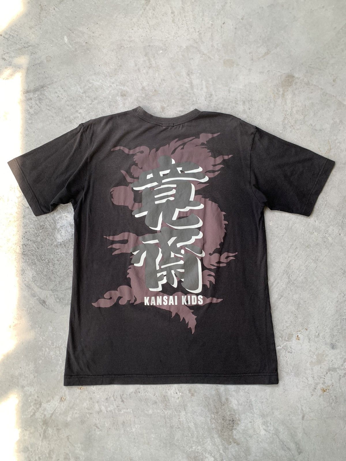 Japanese Brand × Kansai Yamamoto × Vintage Vtg Dragon Kansai Kids Natural Faded Size US L / EU 52-54 / 3 - 6 Thumbnail