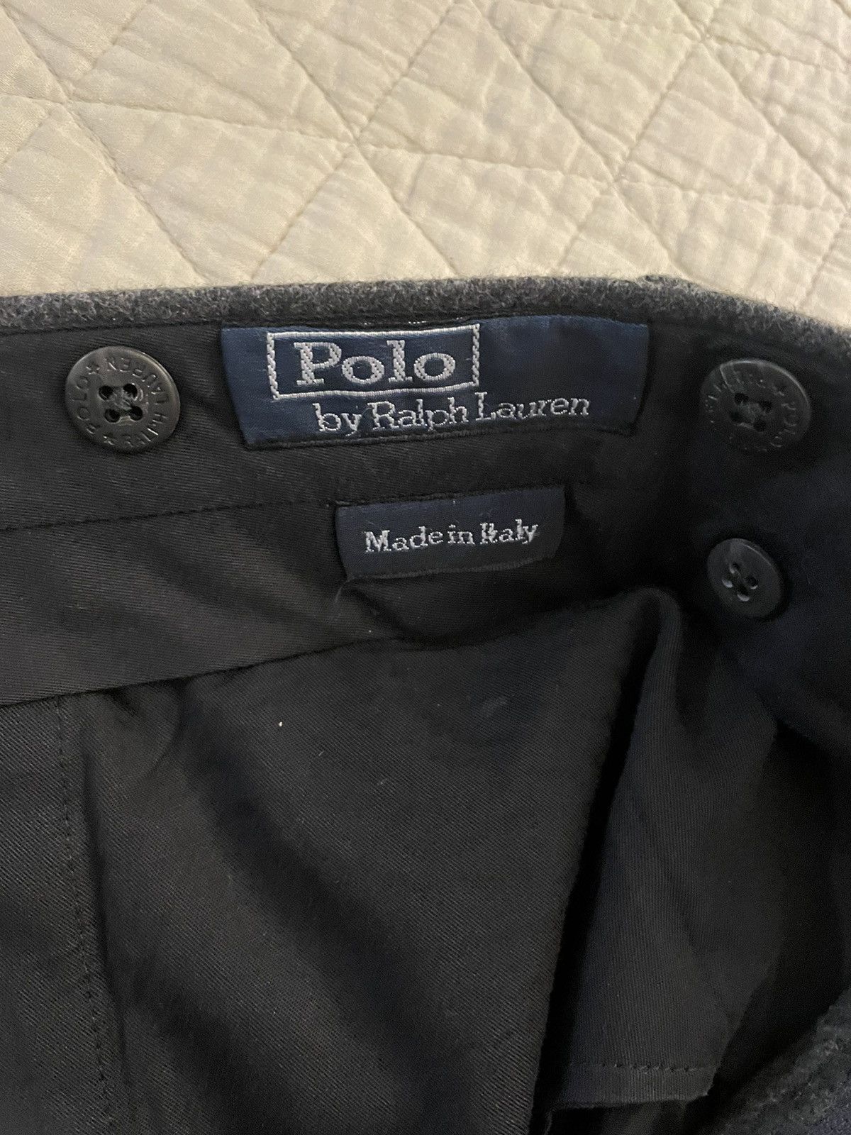 Polo Ralph Lauren × Vintage Flat Front Wool Flannel 'Preston' Trouser Size US 40 / EU 56 - 4 Thumbnail