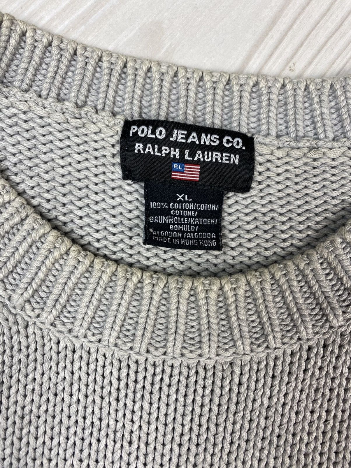 Polo Ralph Lauren × Ralph Lauren × Vintage Polo jeans co by Ralph Lauren knitwear sweater big logo y2k Size US XL / EU 56 / 4 - 3 Thumbnail