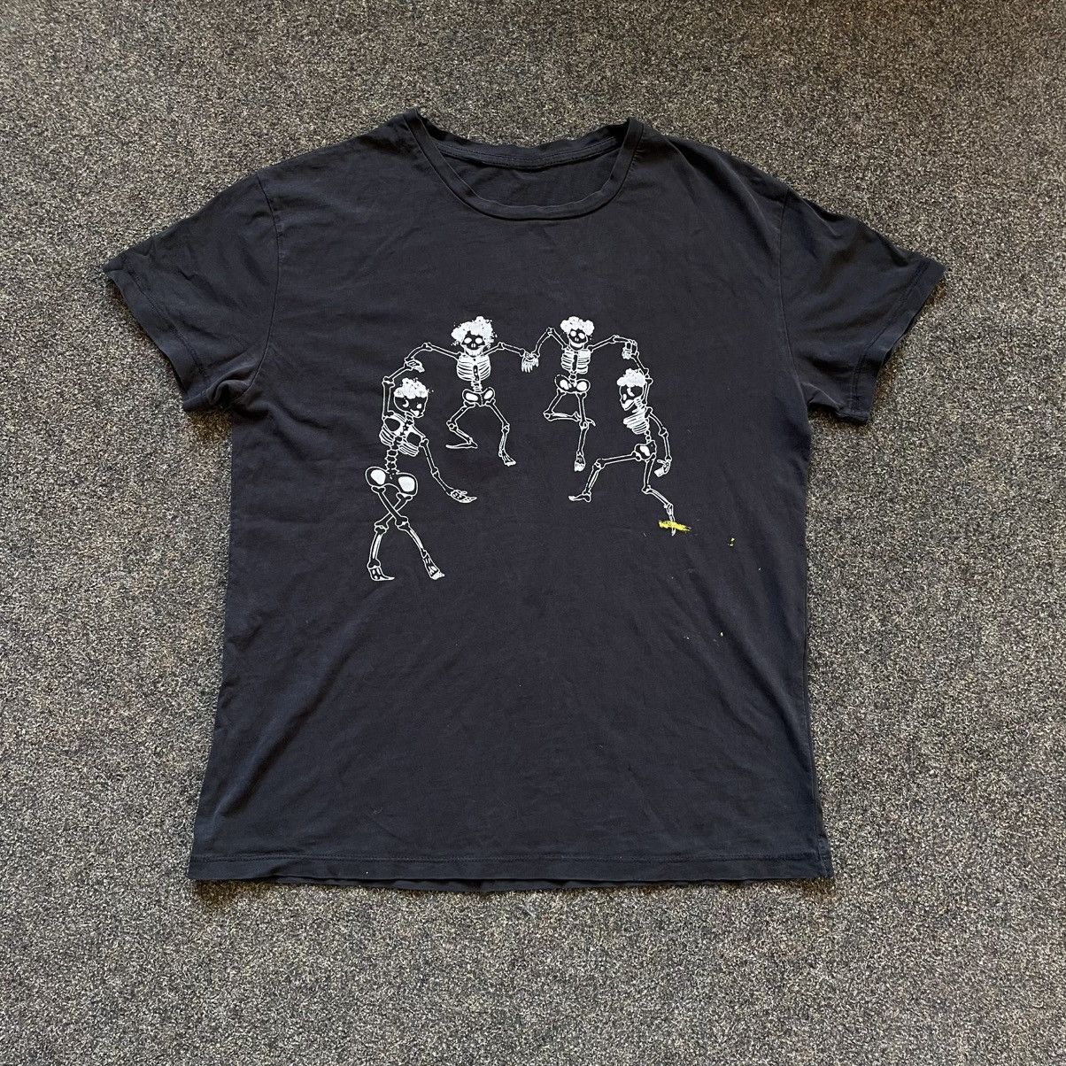 Vintage Vintage 90s Skeleton Graphic Tee Horror Grunge Dark Aestheti Size US M / EU 48-50 / 2 - 1 Thumbnail